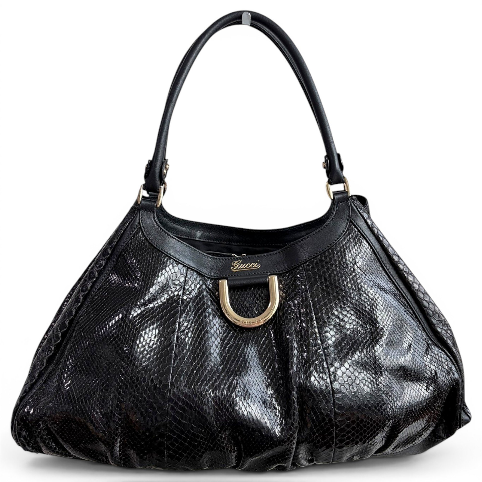 D-Ring leather handbag