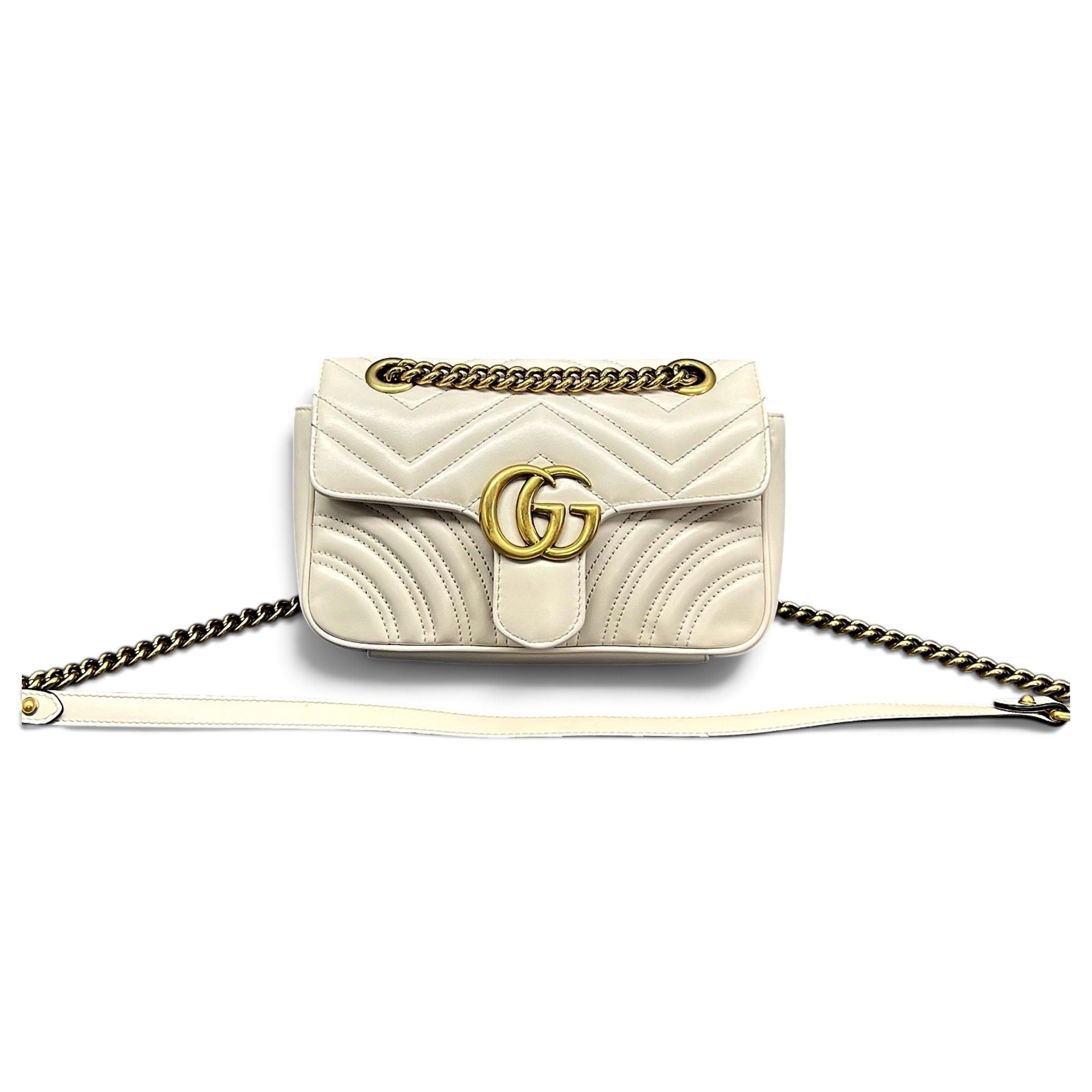 GG Marmont Flap leather crossbody bag