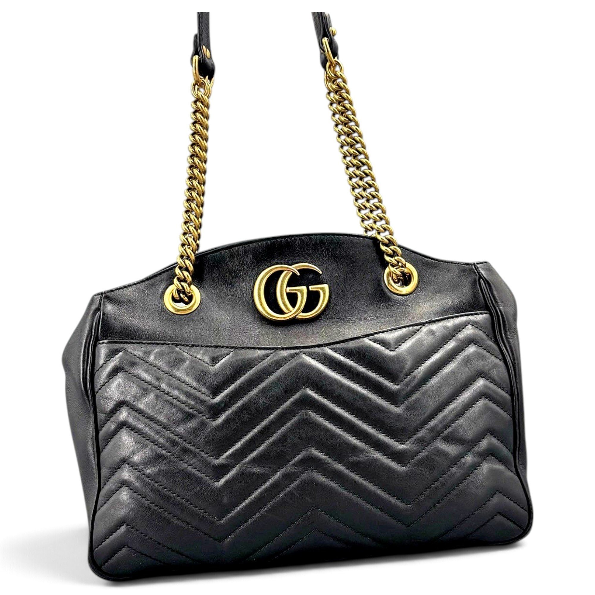 GG Marmont Chain Matelasse leather handbag