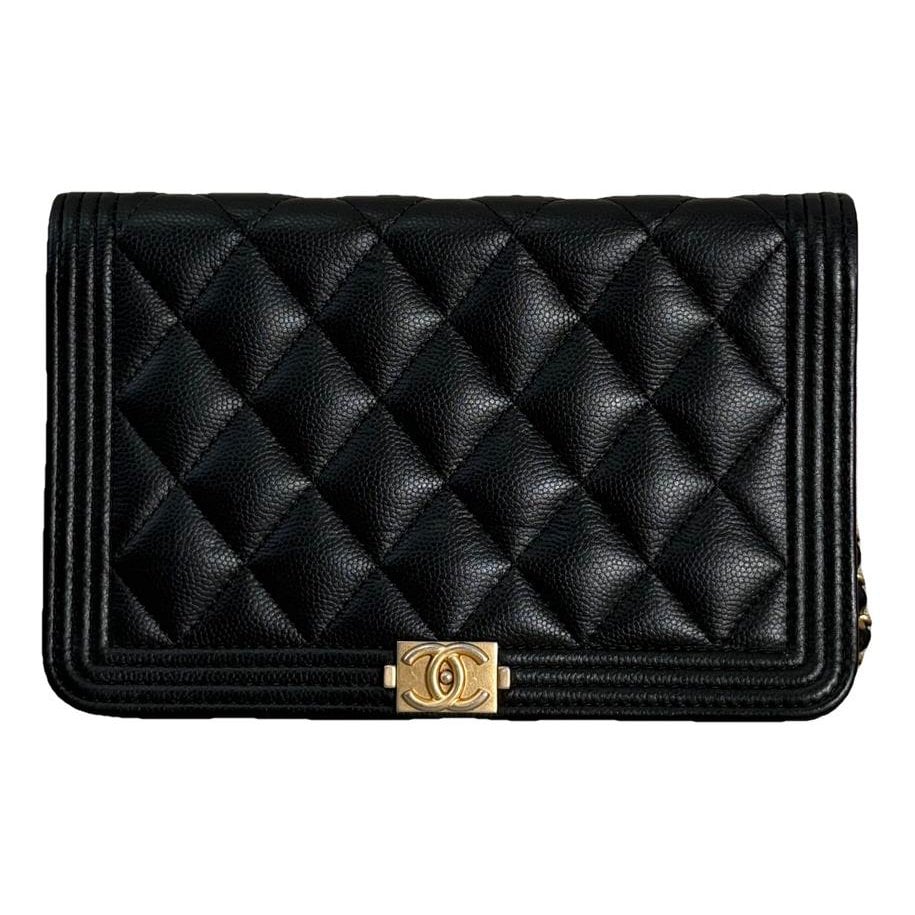 Wallet On Chain Boy leather crossbody bag