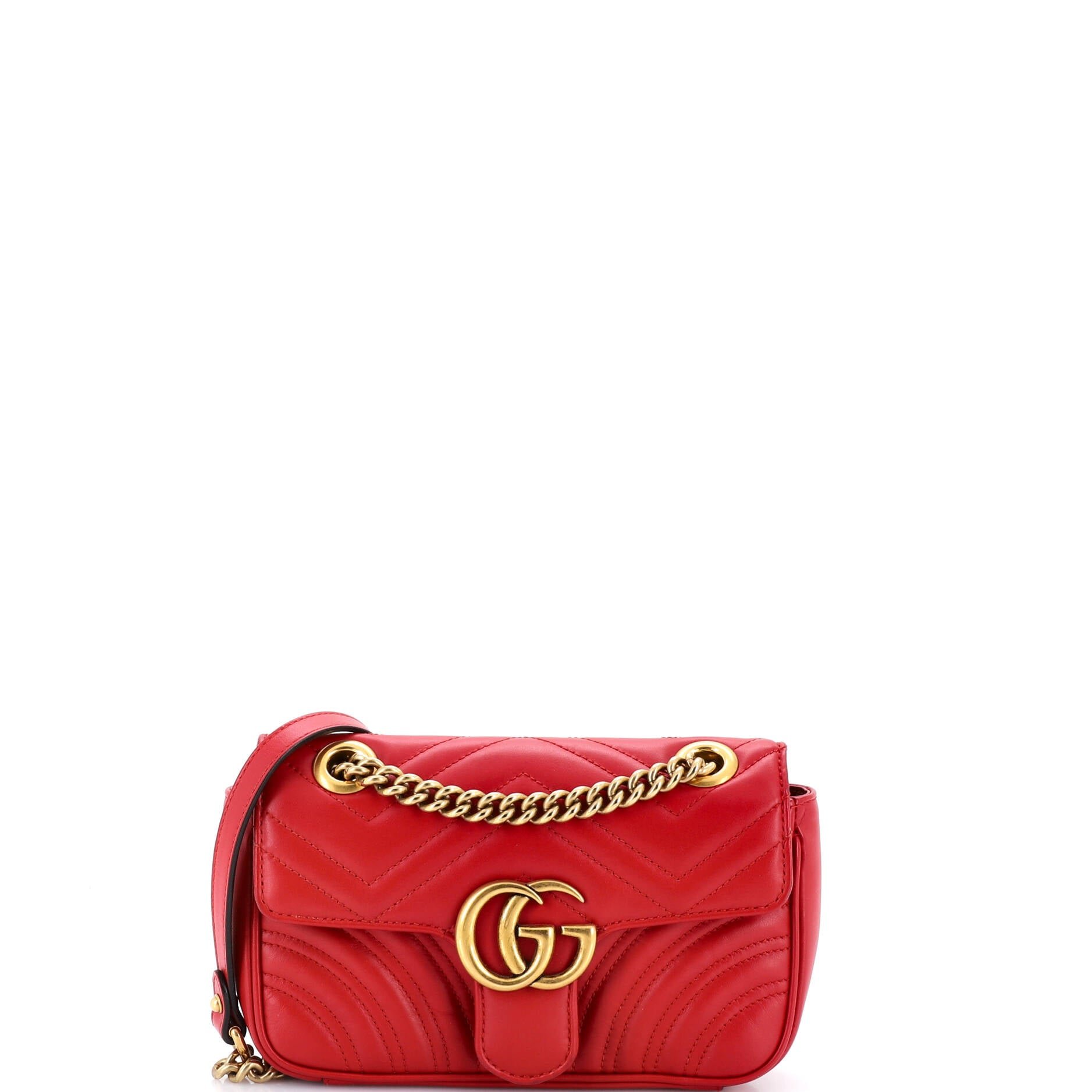 GG Marmont Flap Bag Matelasse Leather Mini