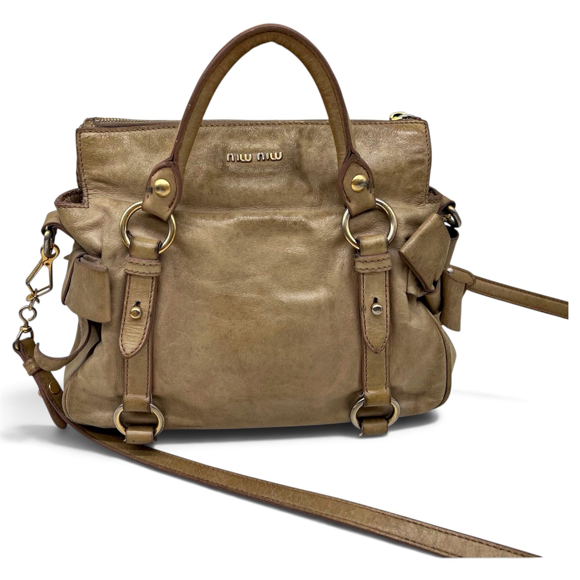 Miu Miu Bow bag leather crossbody bag