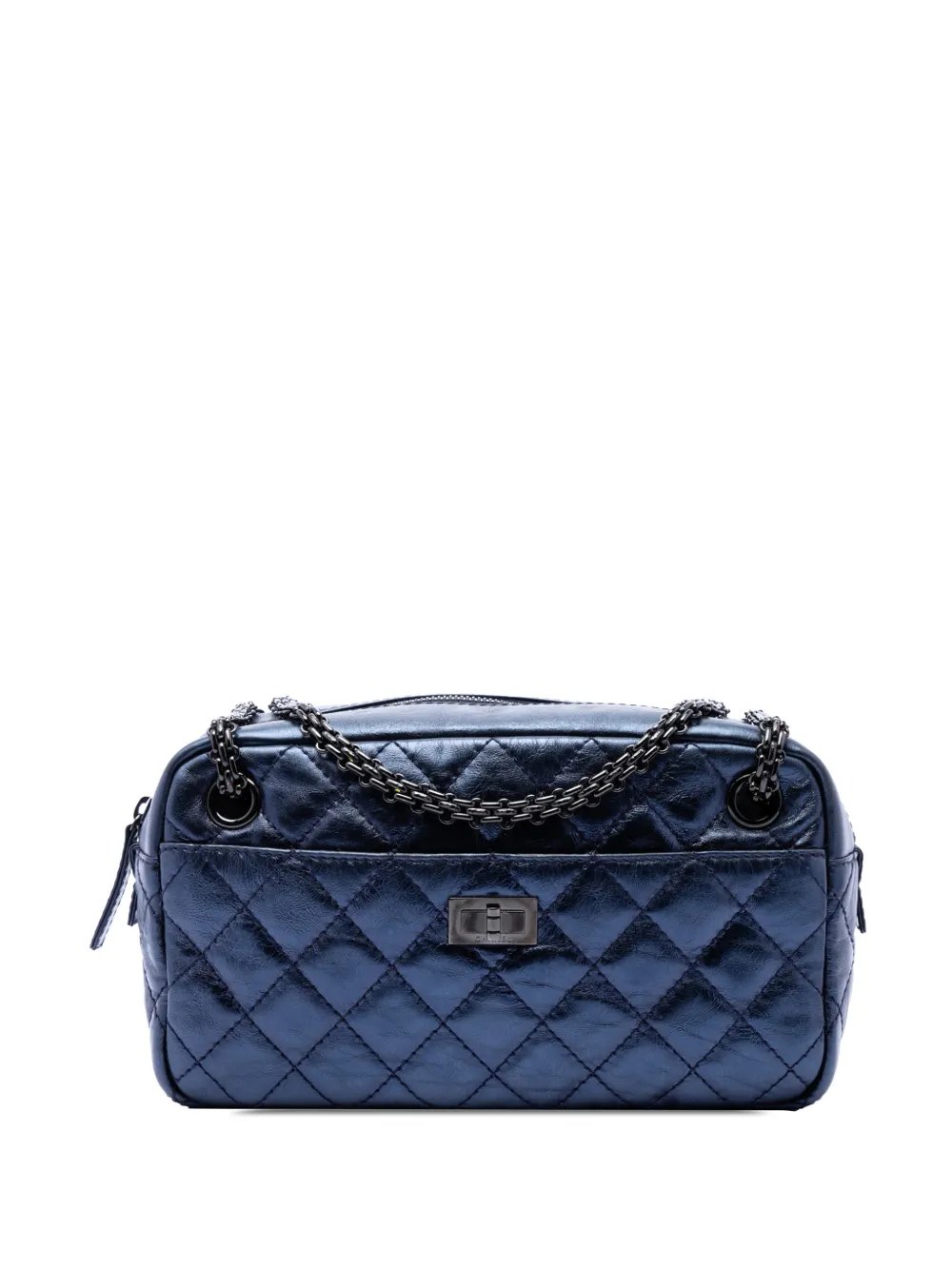 2008-2009 Medium Metallic Quilted Aged Calfskin Reissue Camera Bag shoulder bag