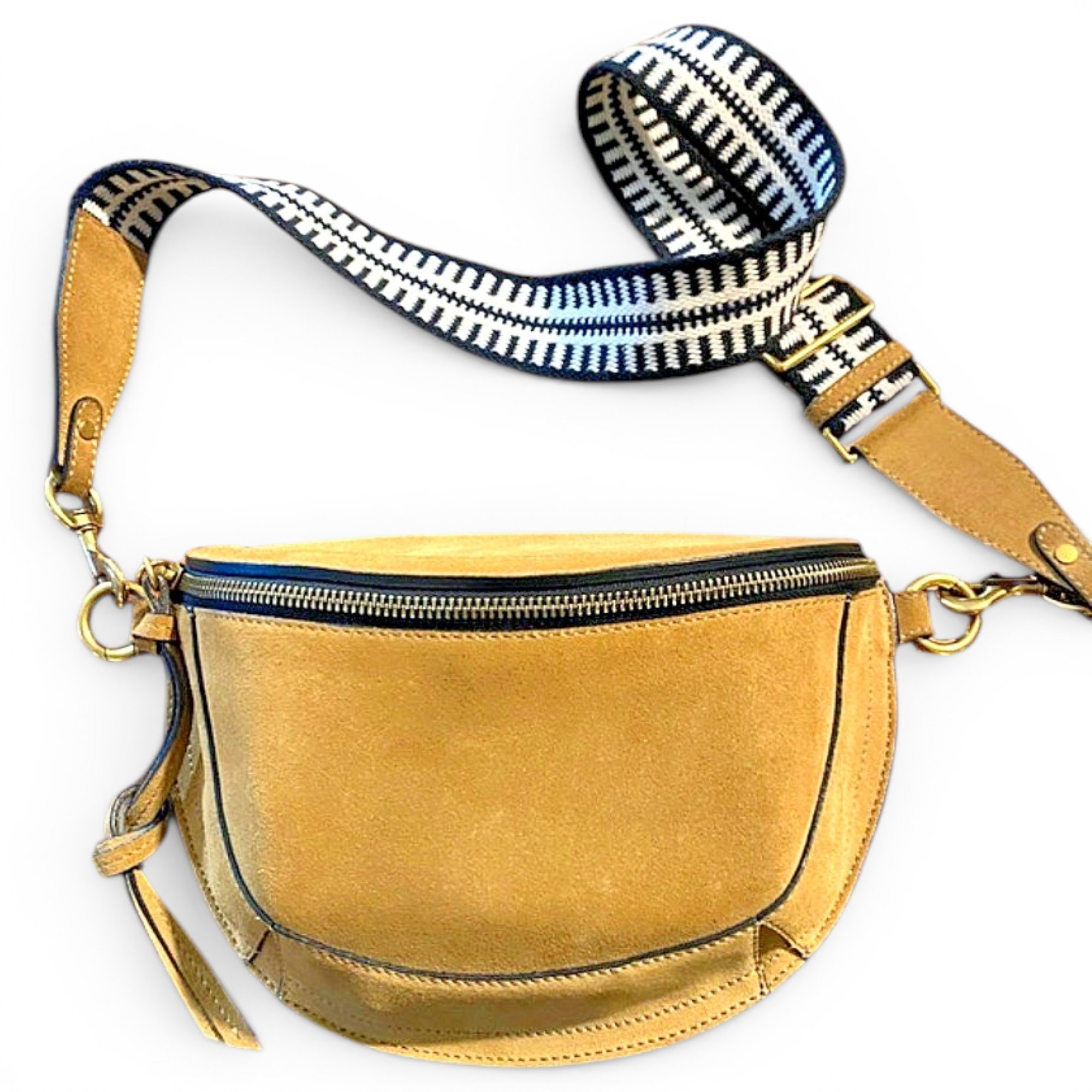 Leather clutch bag