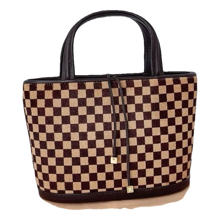 Faux fur handbag