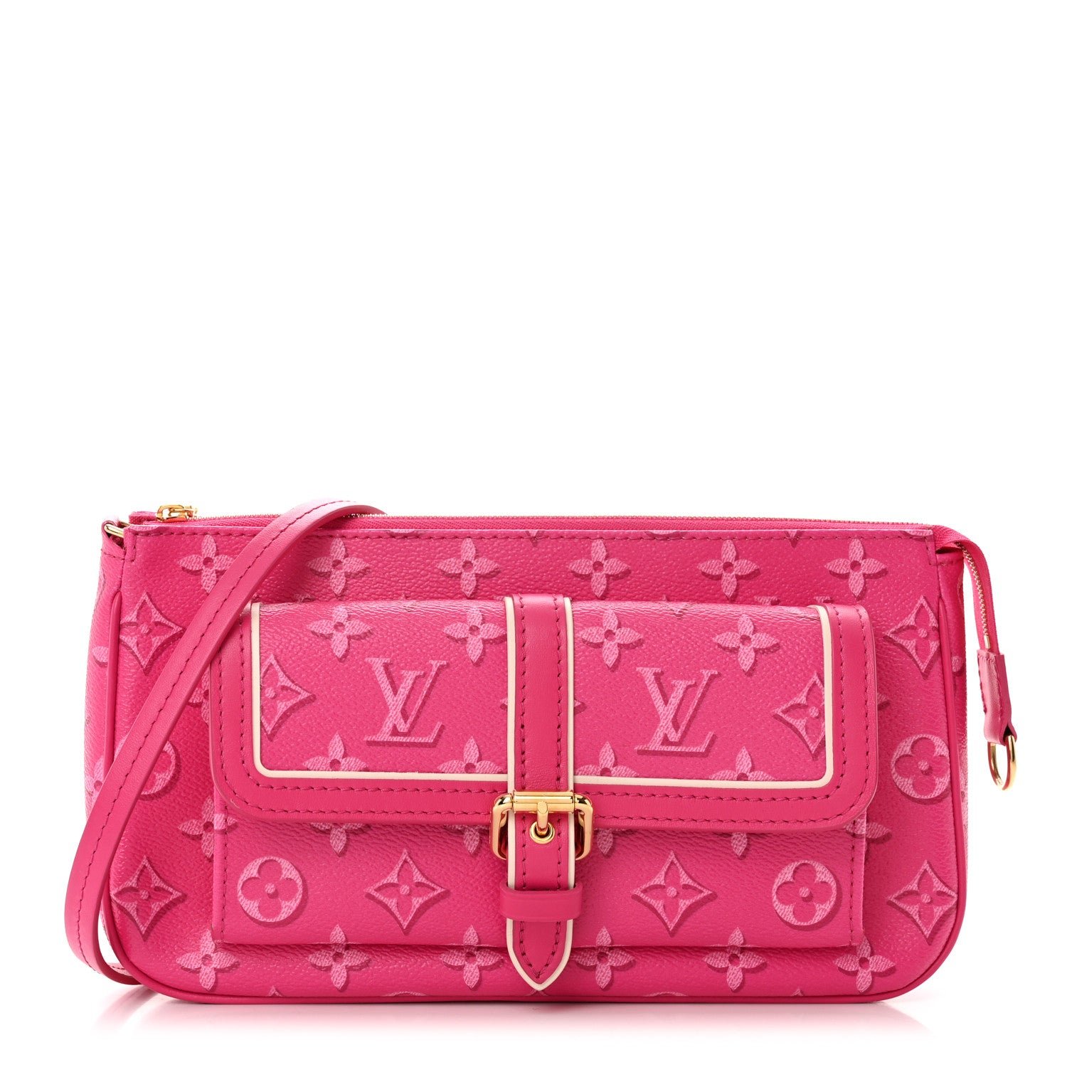 Louis Vuitton Monogram Fall For You Maxi Multi Pochette Accessories Fuchsia