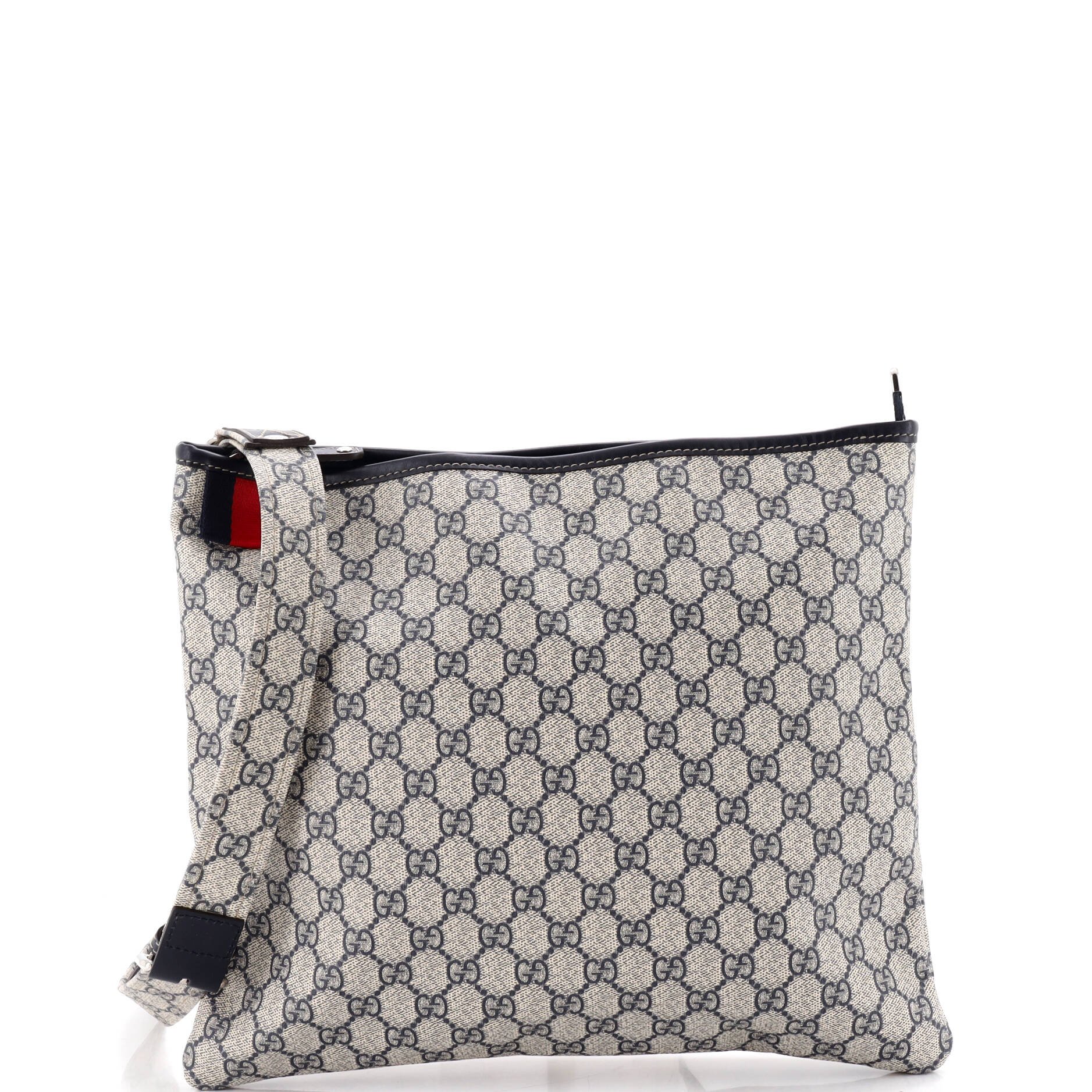 Web Loop Flat Messenger GG Coated Canvas Large