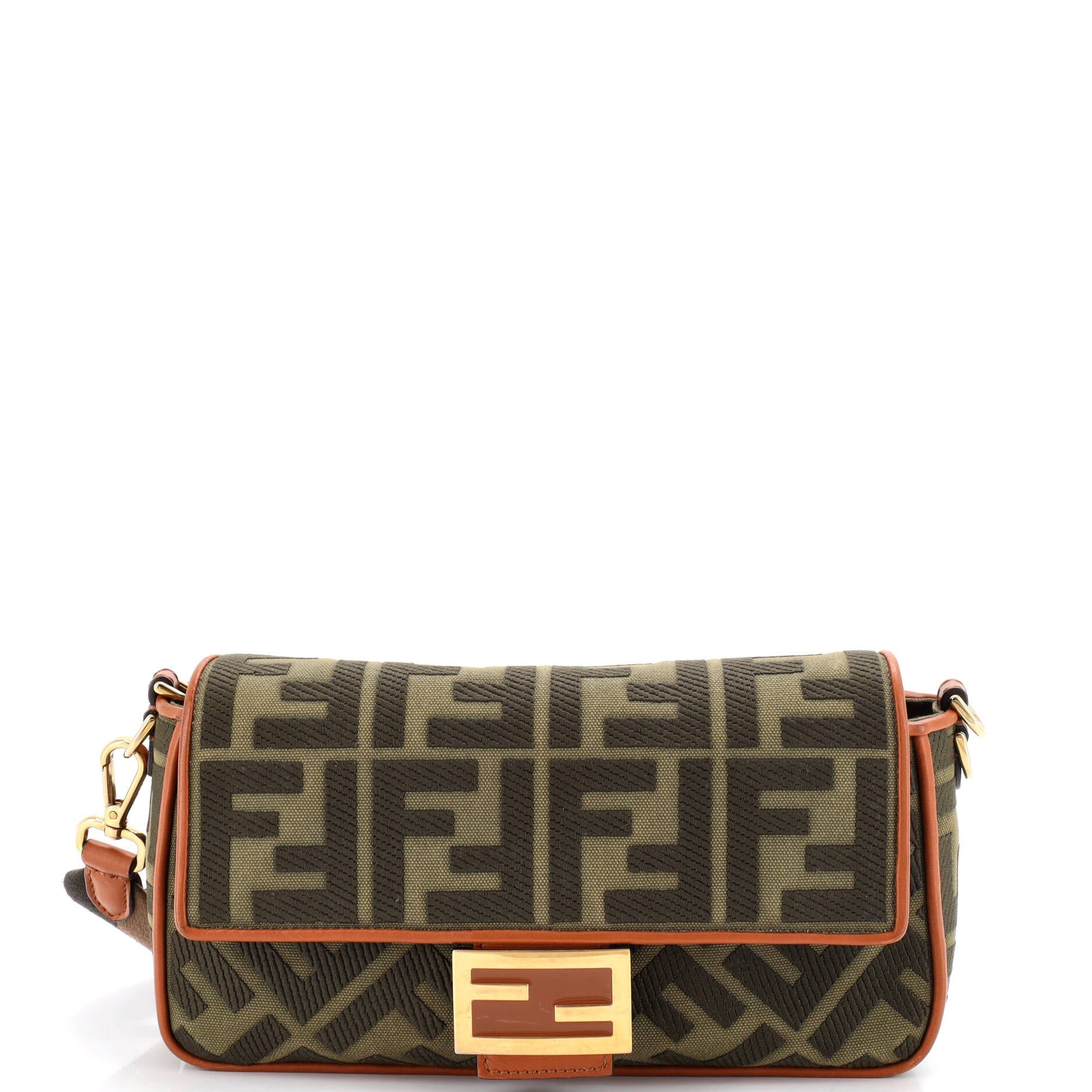 Baguette NM Bag Zucca Embroidered Canvas Medium