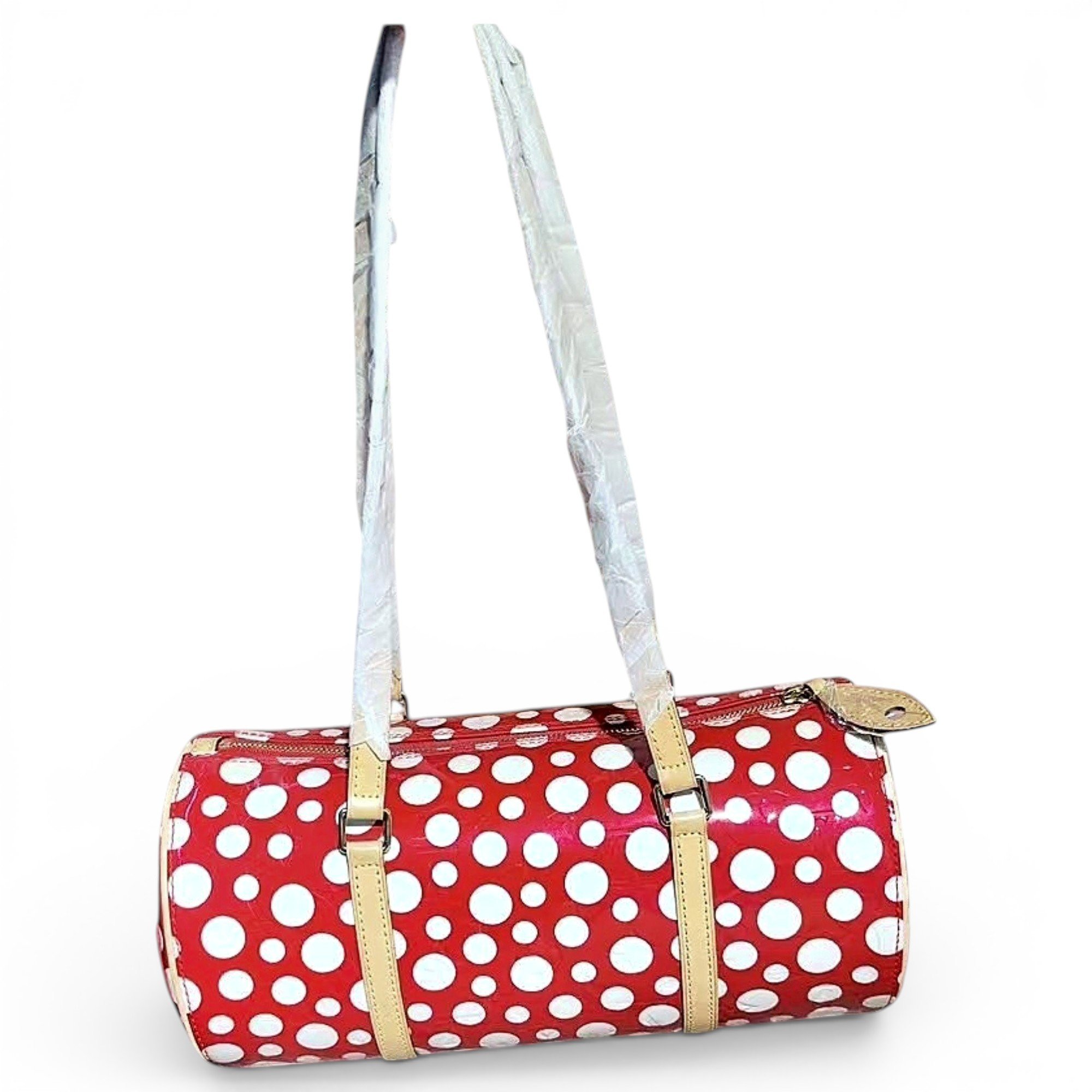 Papillon patent leather handbag
