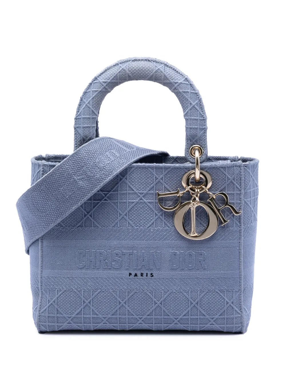 2020 Medium Canvas Cannage Lady D Lite satchel