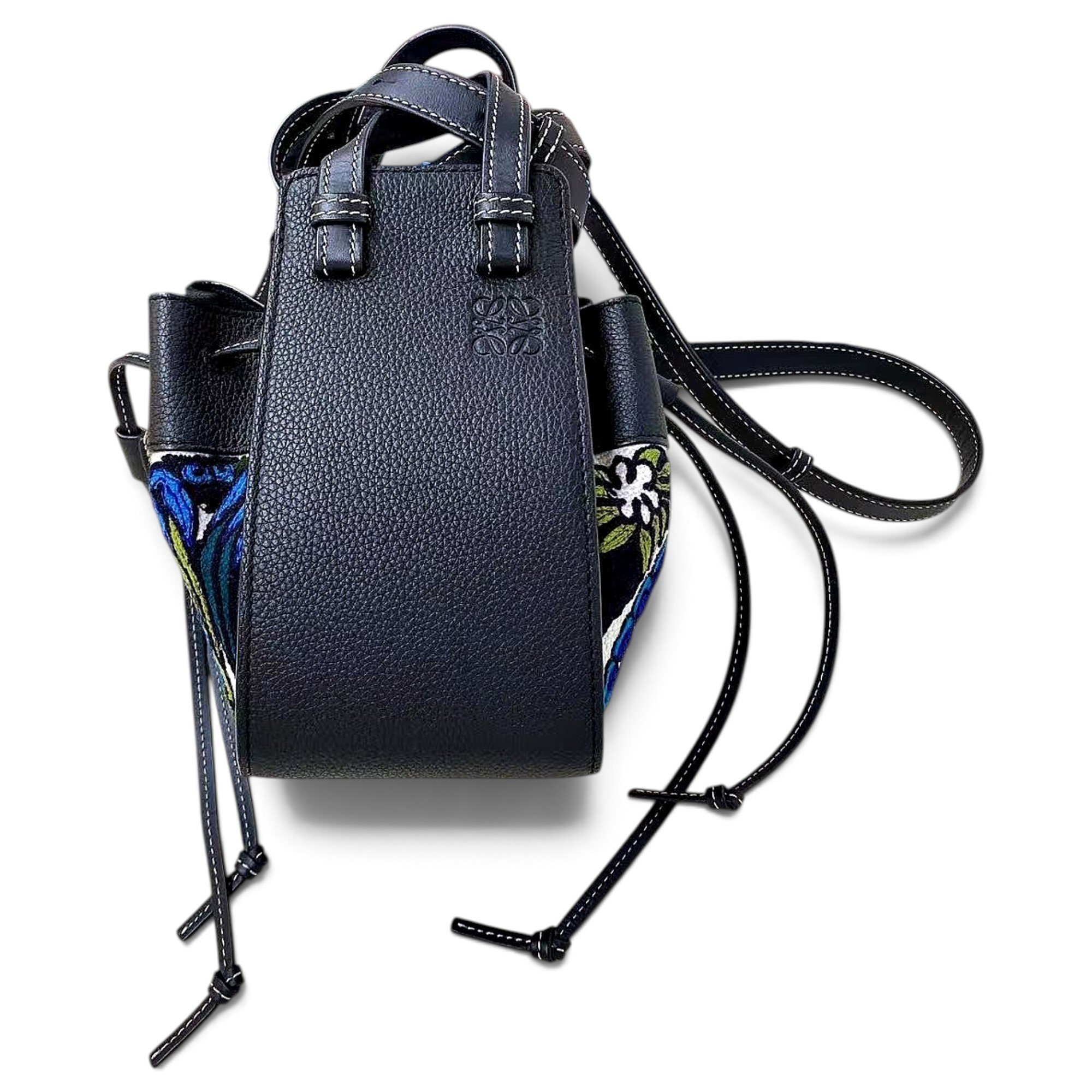 Hammock leather handbag