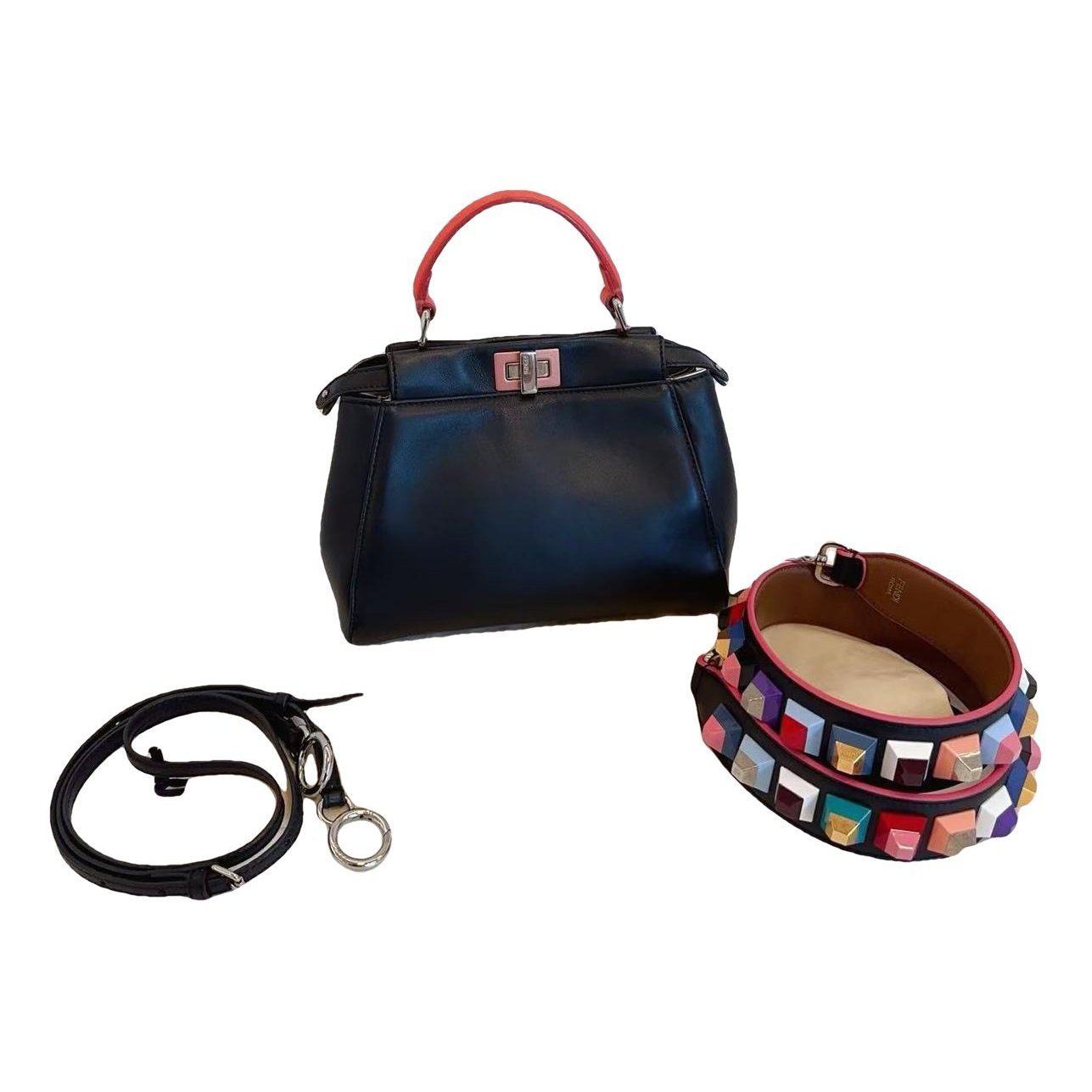 Peekaboo leather handbag