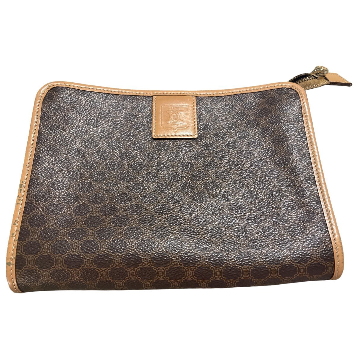 Triomphe Vintage vinyl clutch bag