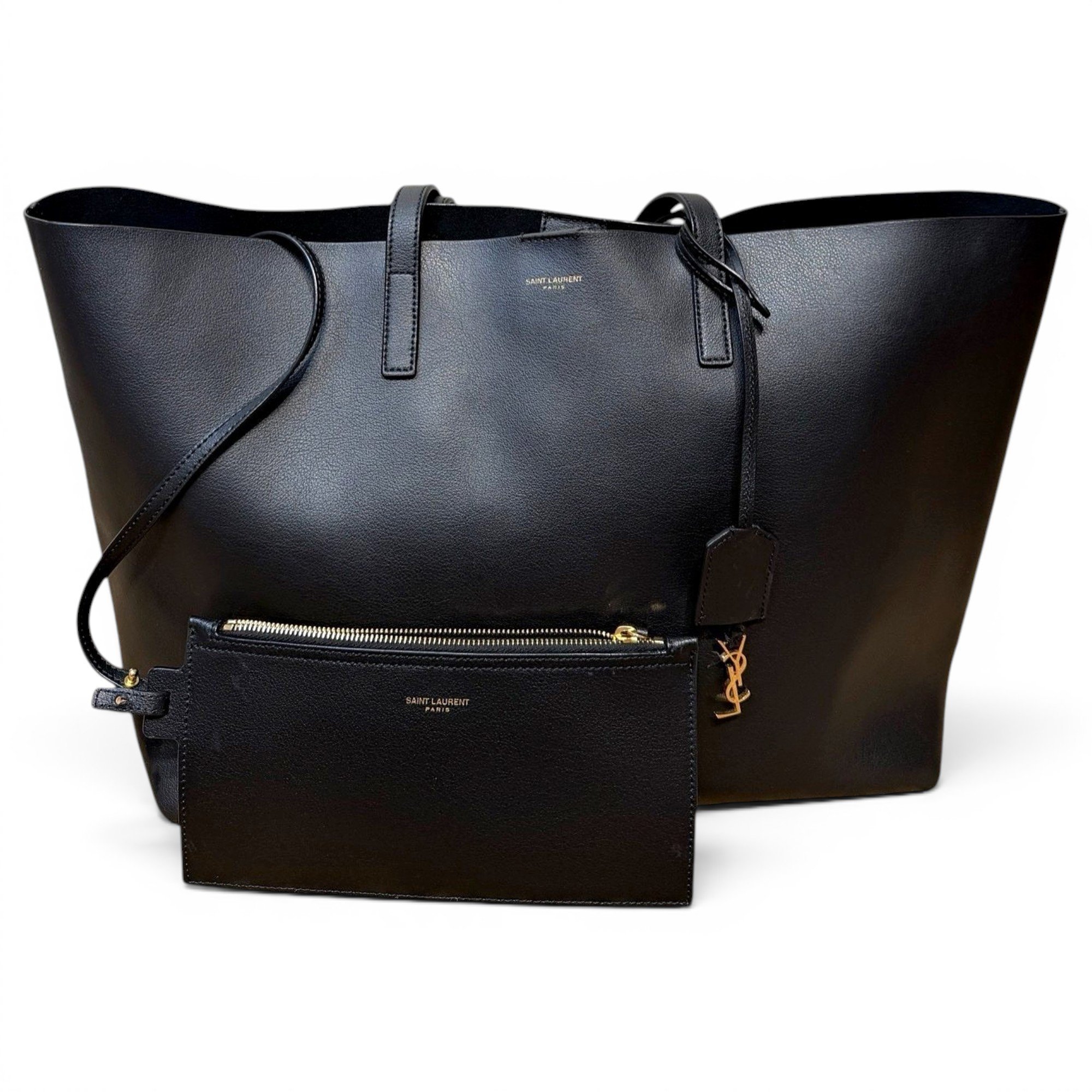 Shopping leather tote