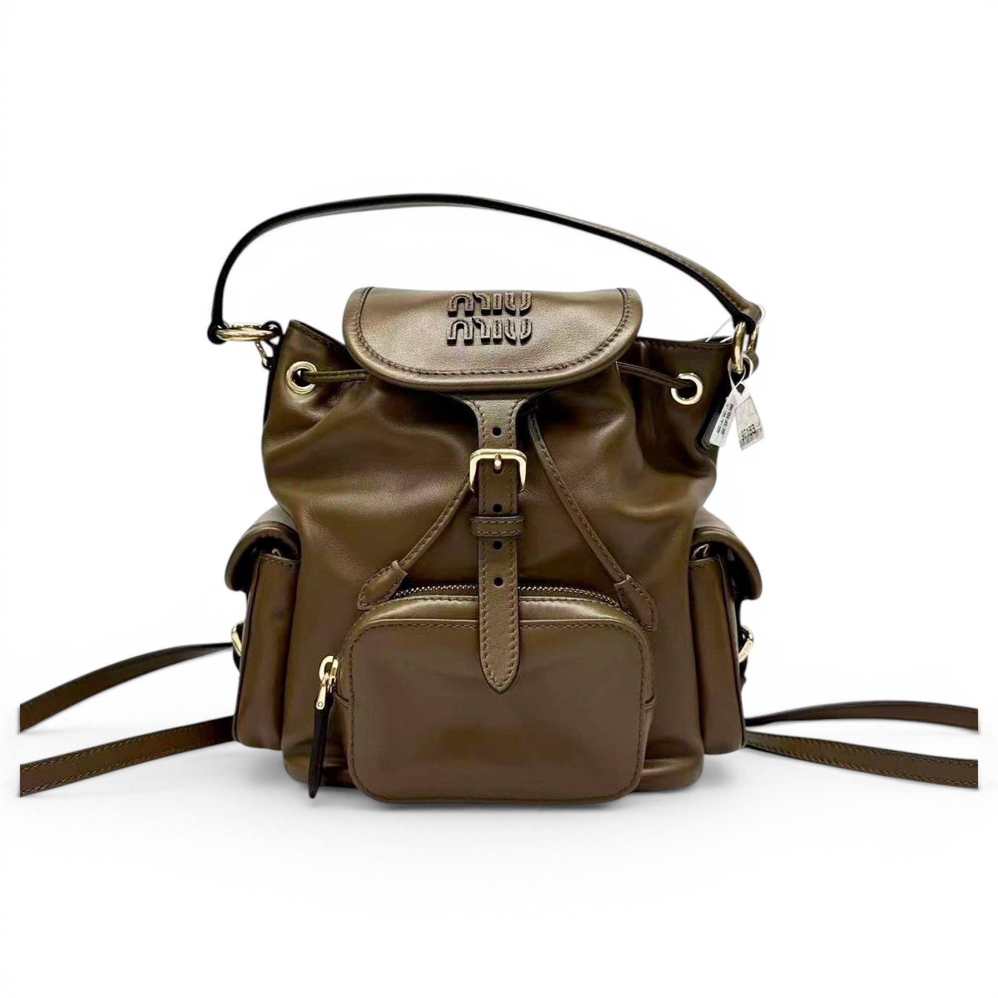 Leather backpack