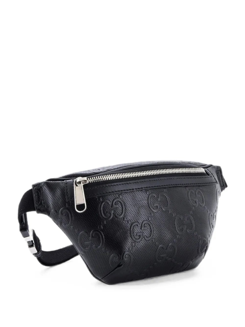 GG Embossed Perforated Leather Small belt bag