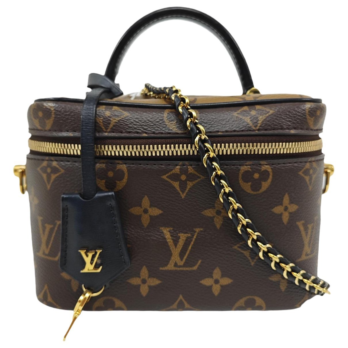 Vanity leather handbag