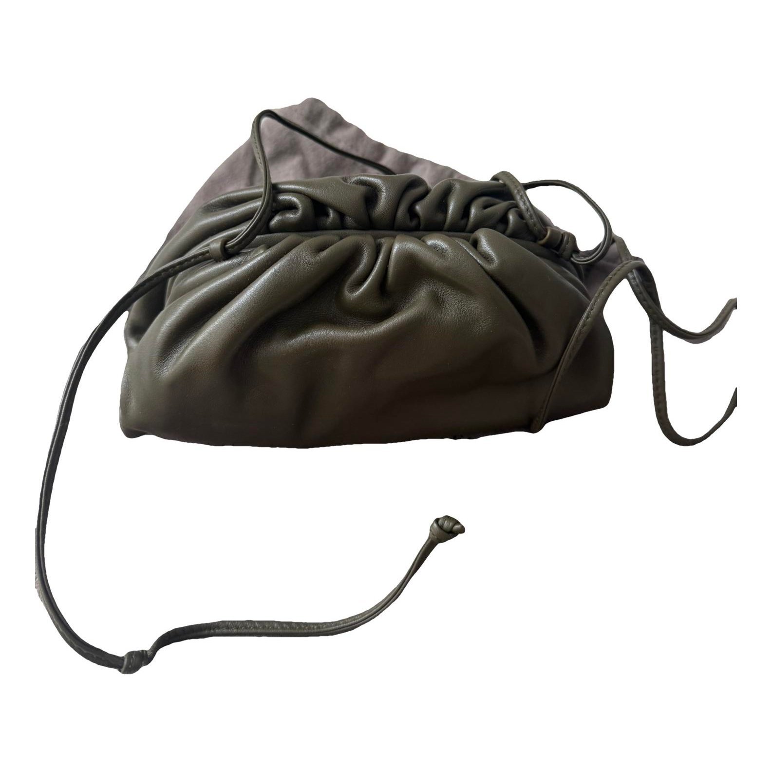 Pouch leather handbag