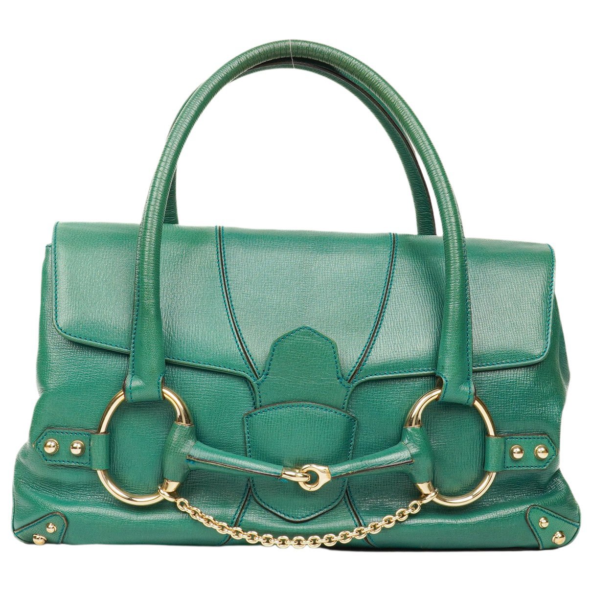 Horsebit Chain leather handbag