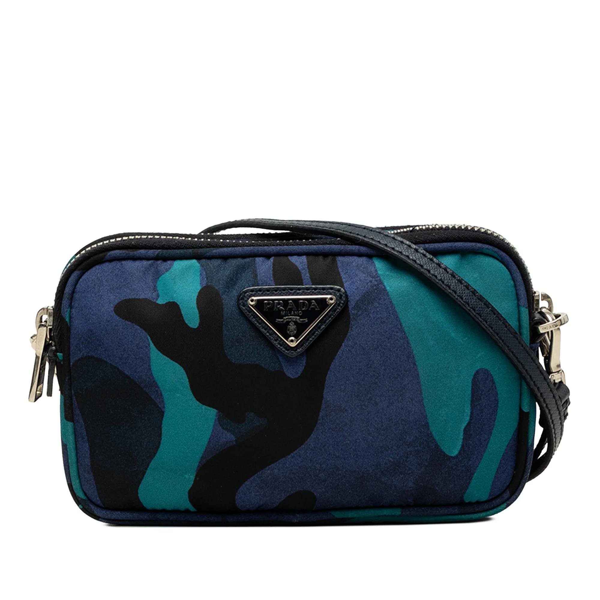 Double leather handbag