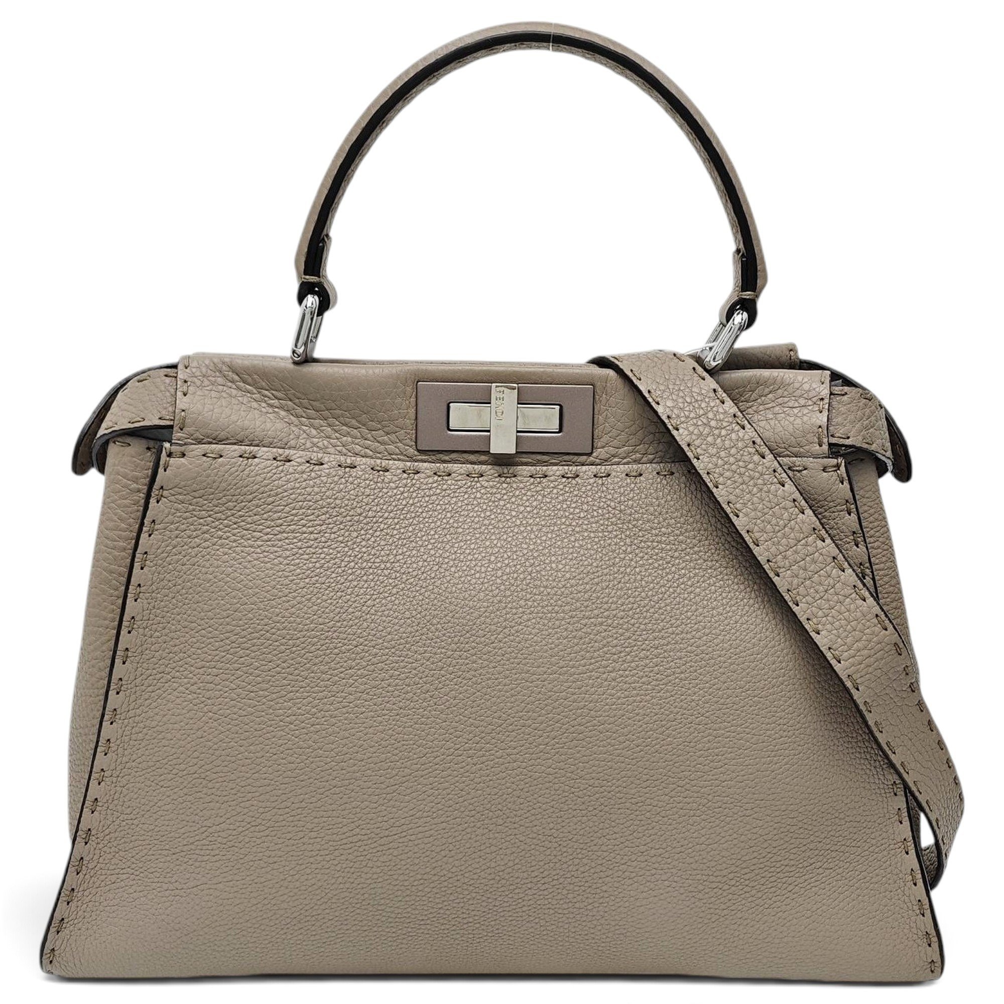 Peekaboo leather handbag