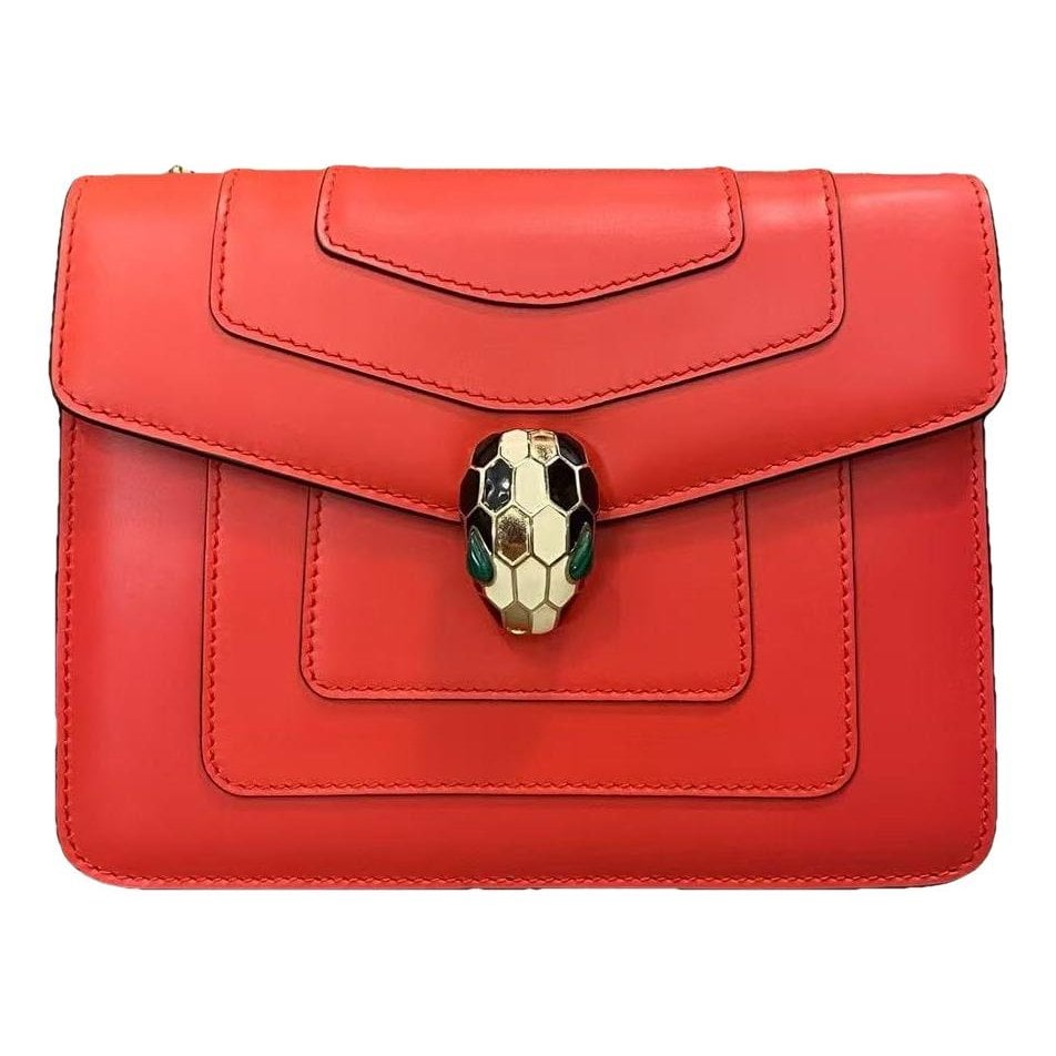 Serpenti leather handbag