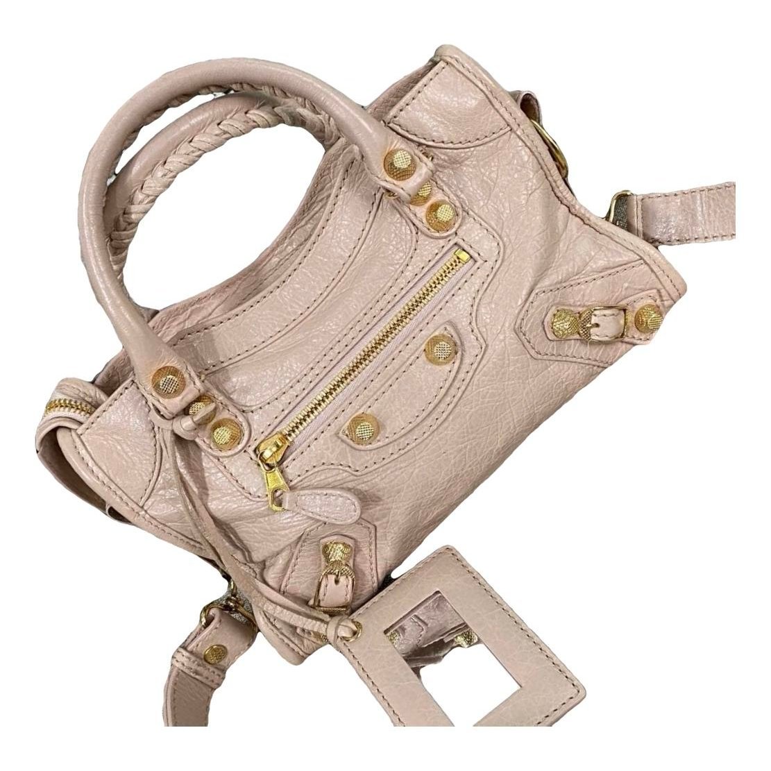 Balenciaga Classic Metalic leather handbag