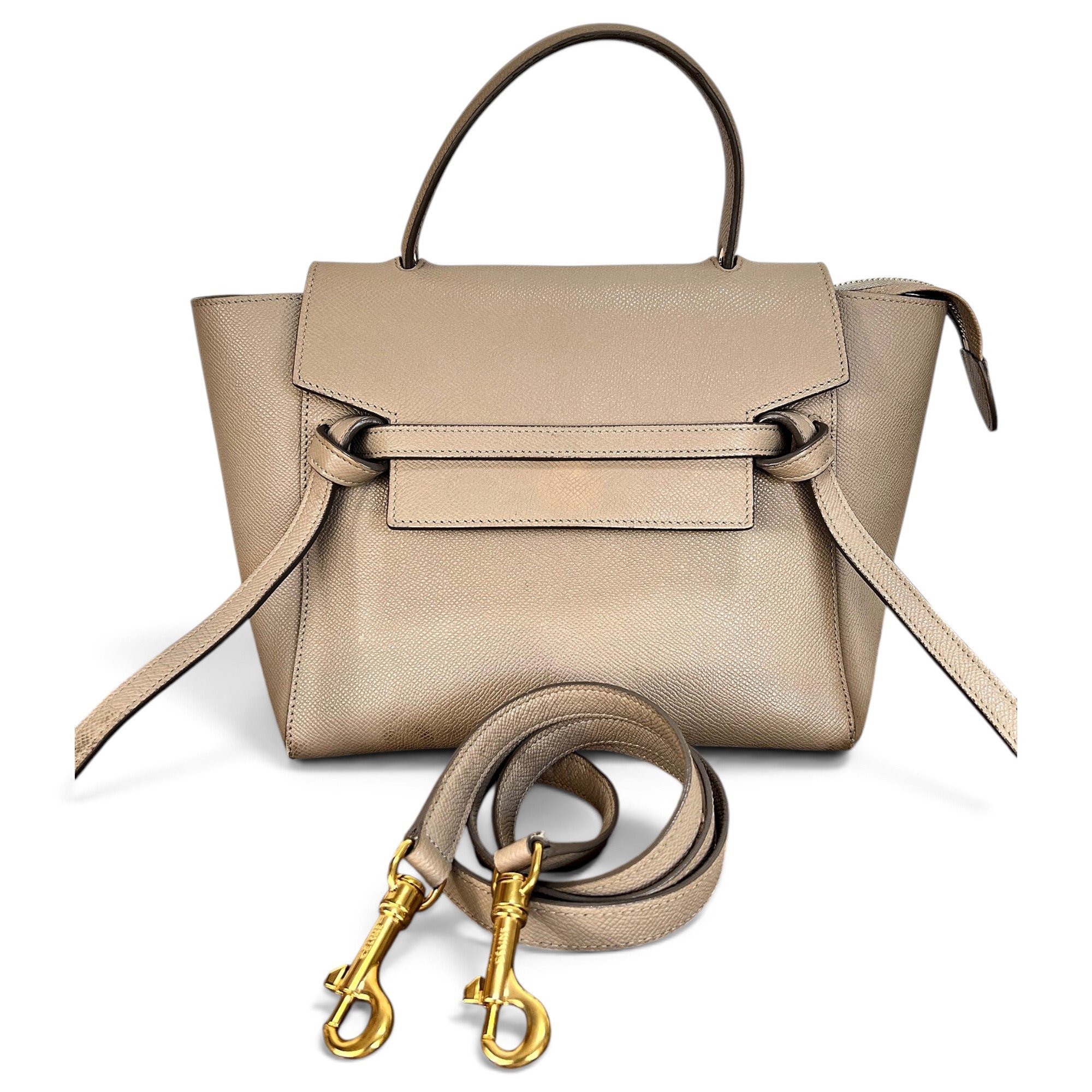 Belt leather handbag