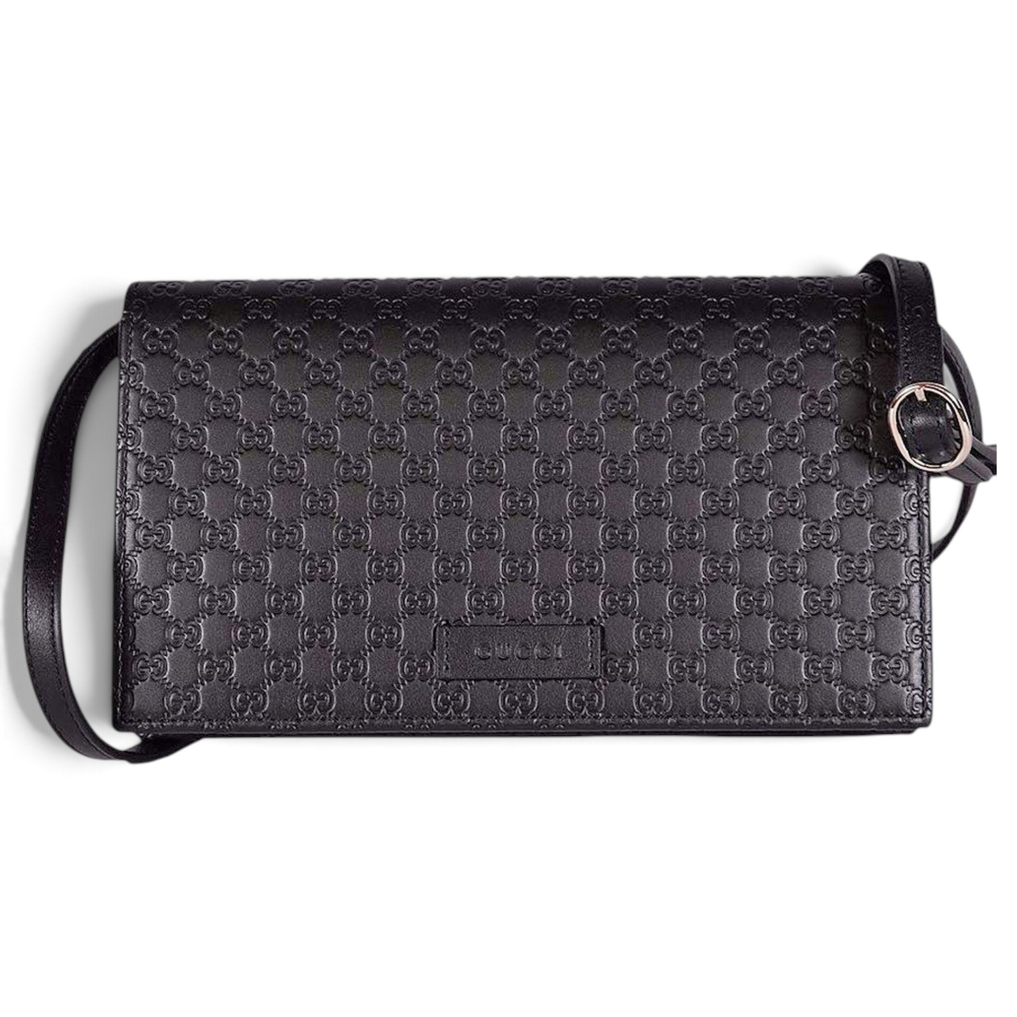 Leather clutch bag