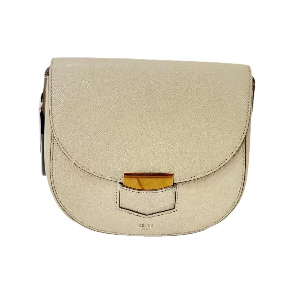 Trotteur leather handbag