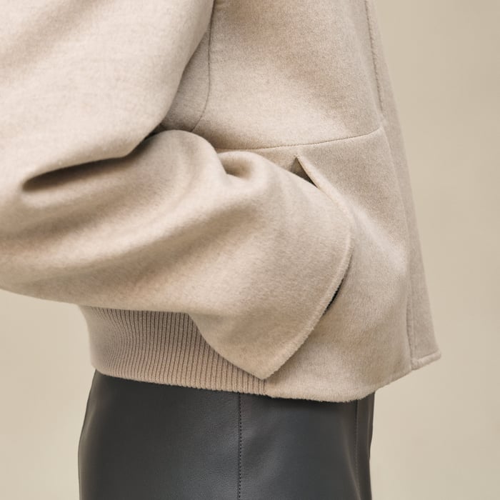 Beige Naturel Cashmere Jacket