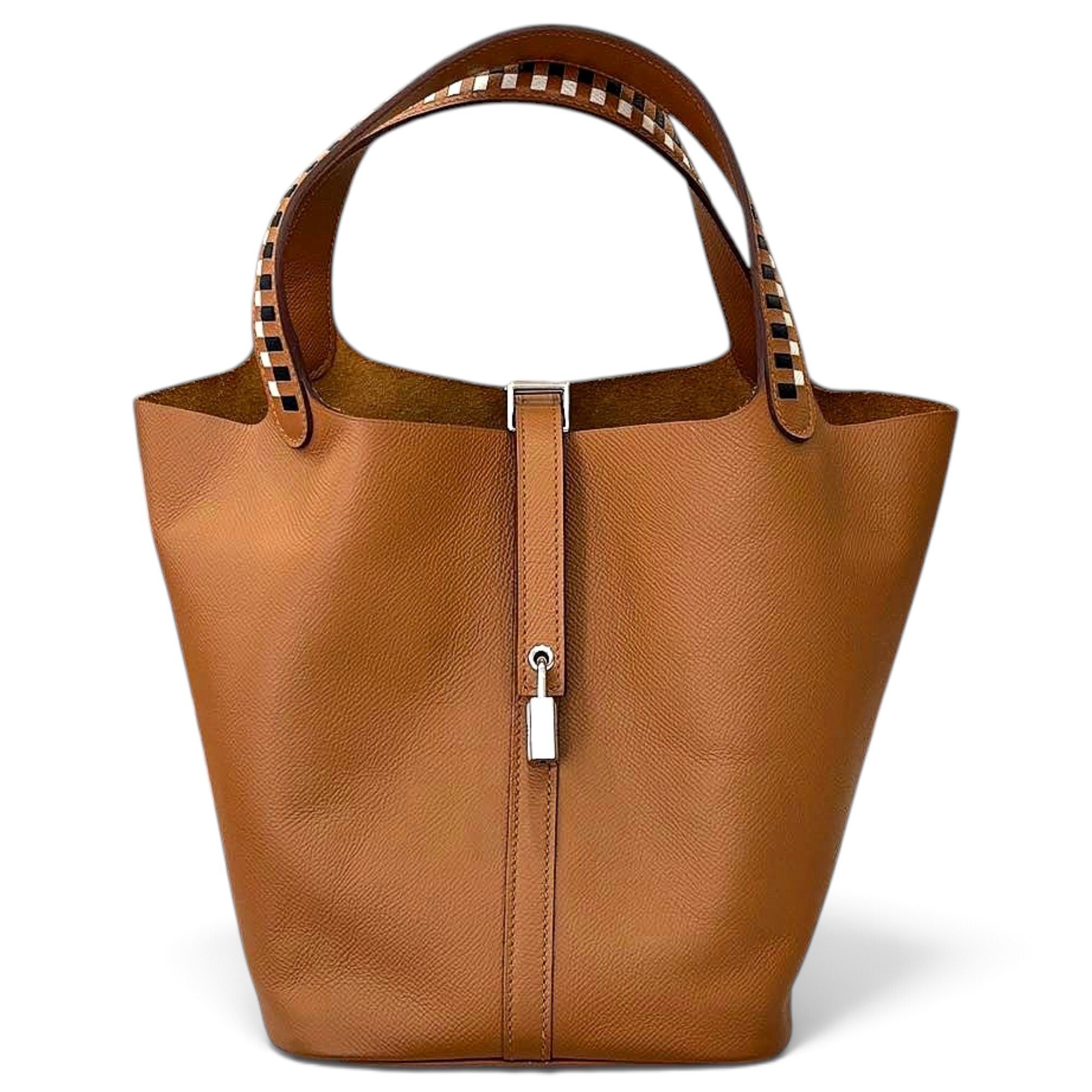 Picotin leather handbag