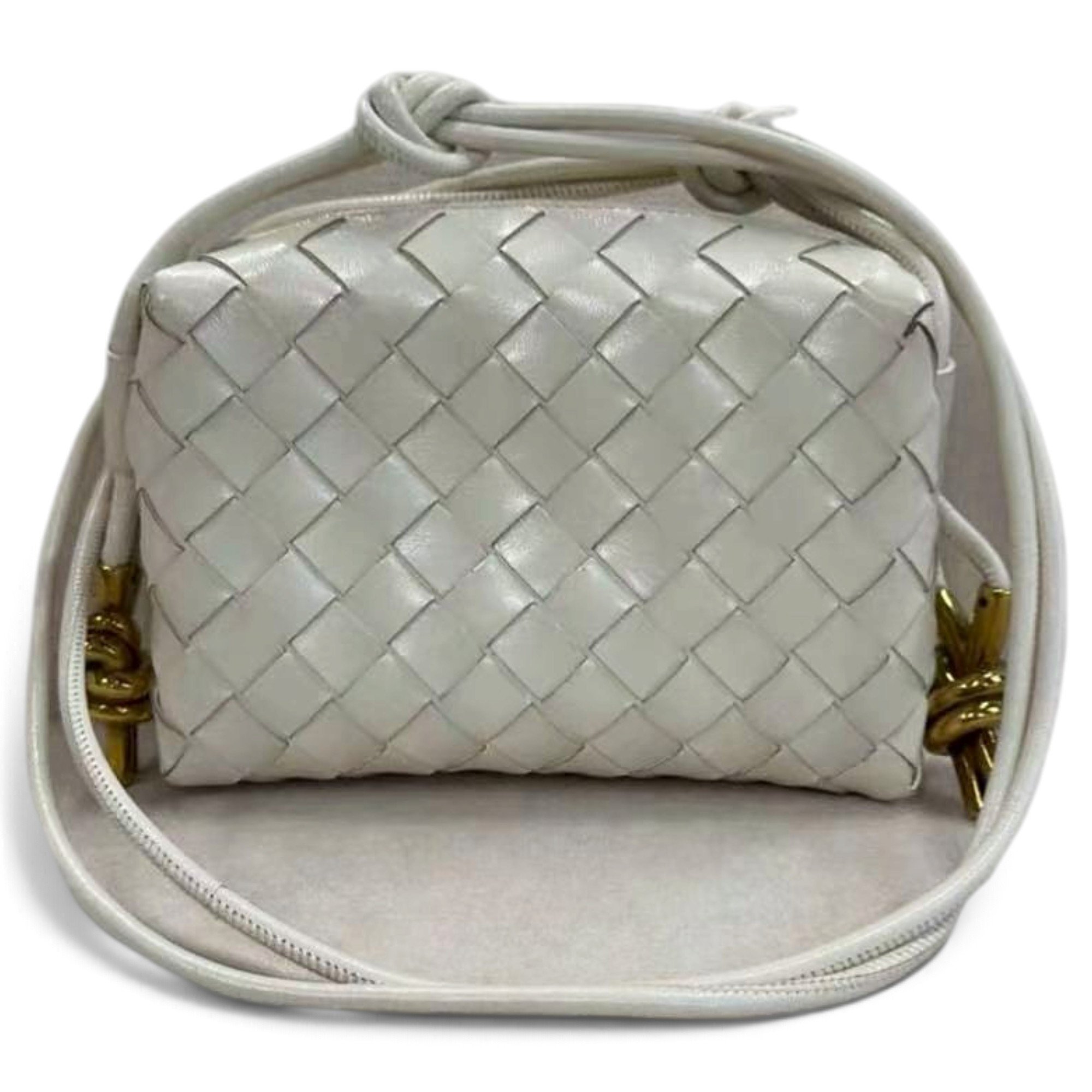 Loop leather handbag