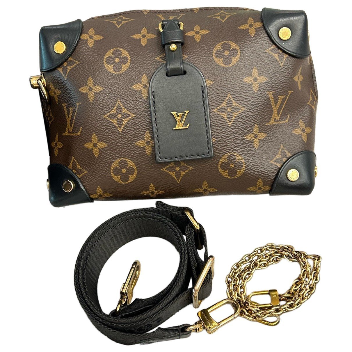 Petite Malle Souple leather handbag