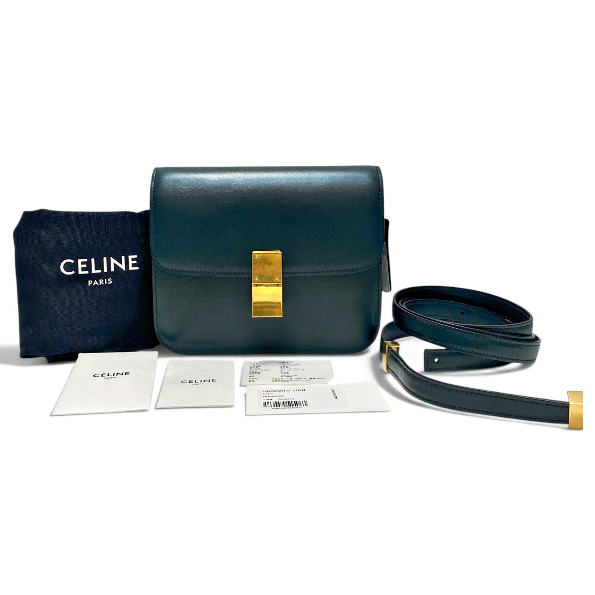 Classic leather crossbody bag