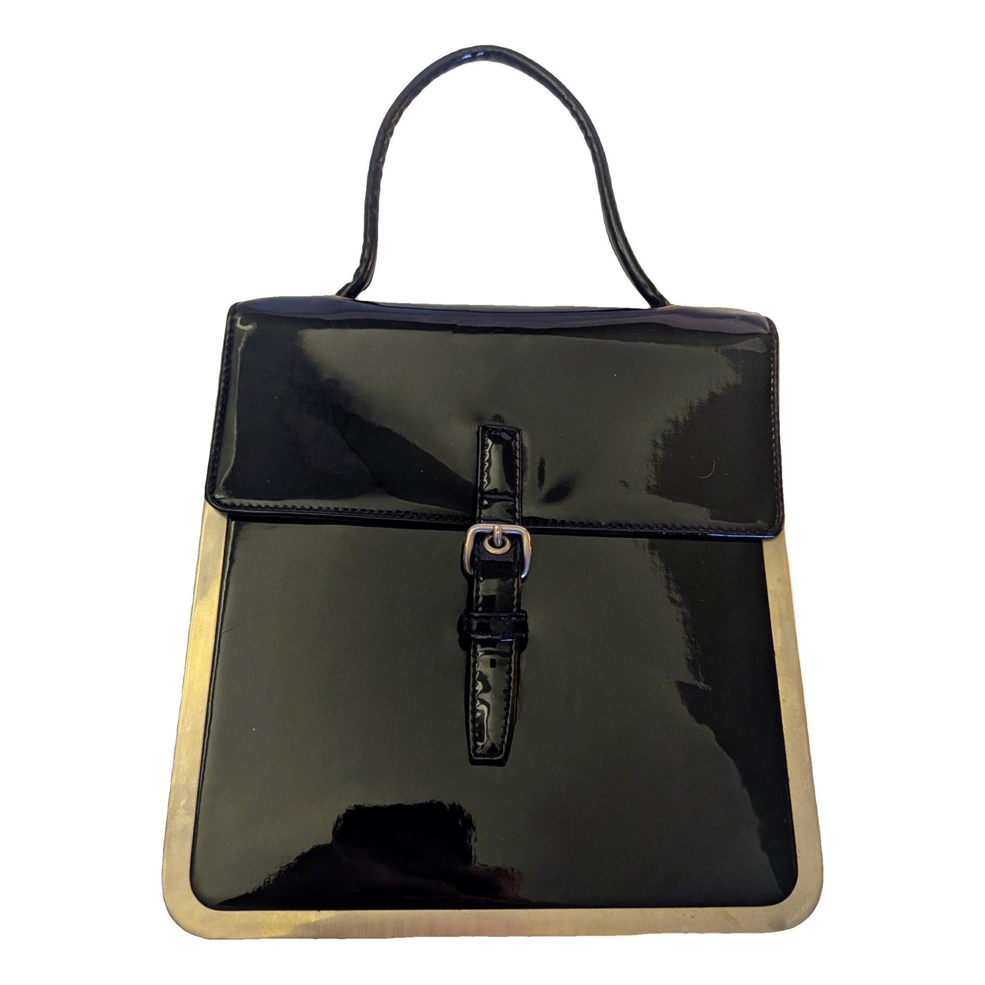 Patent leather handbag