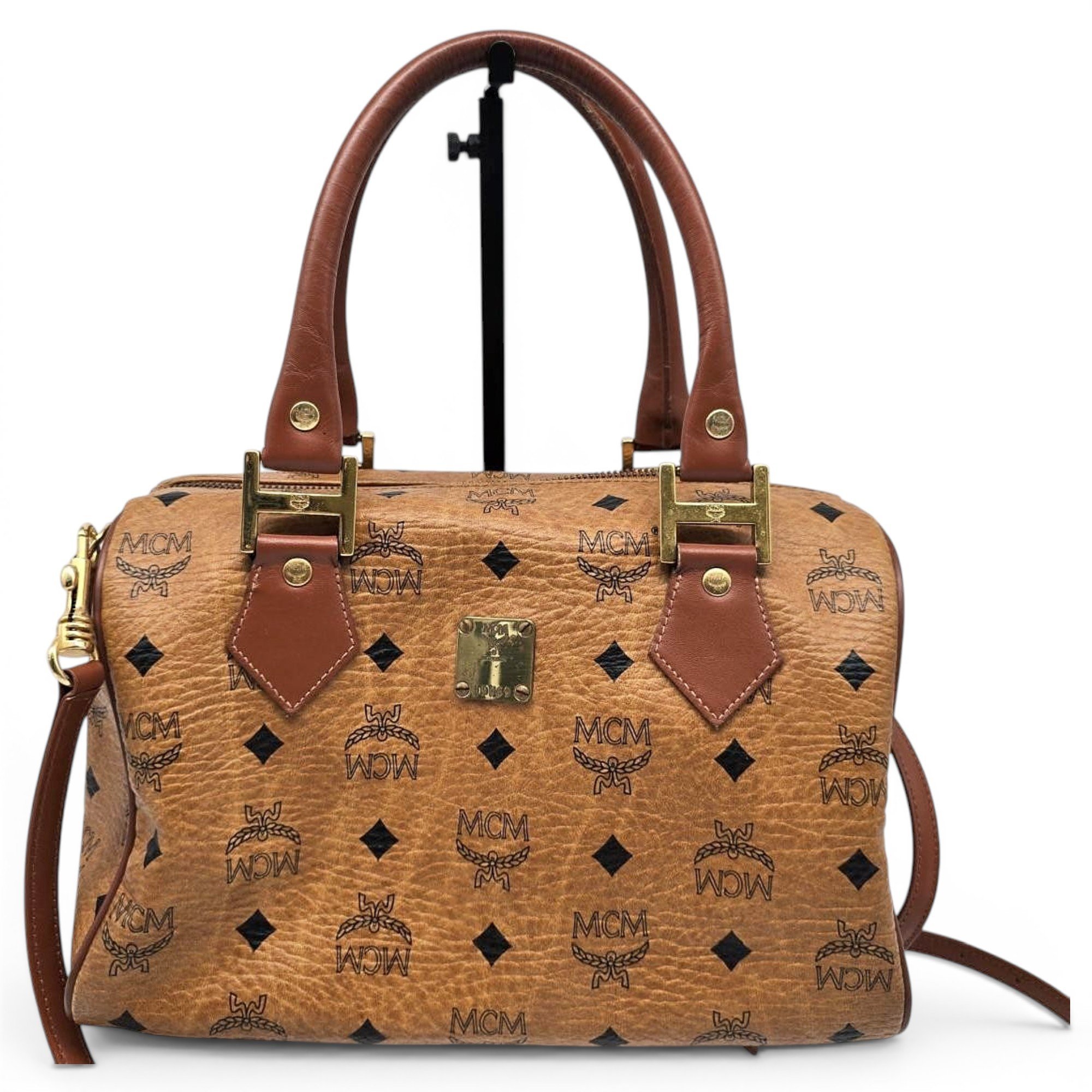Boston leather handbag