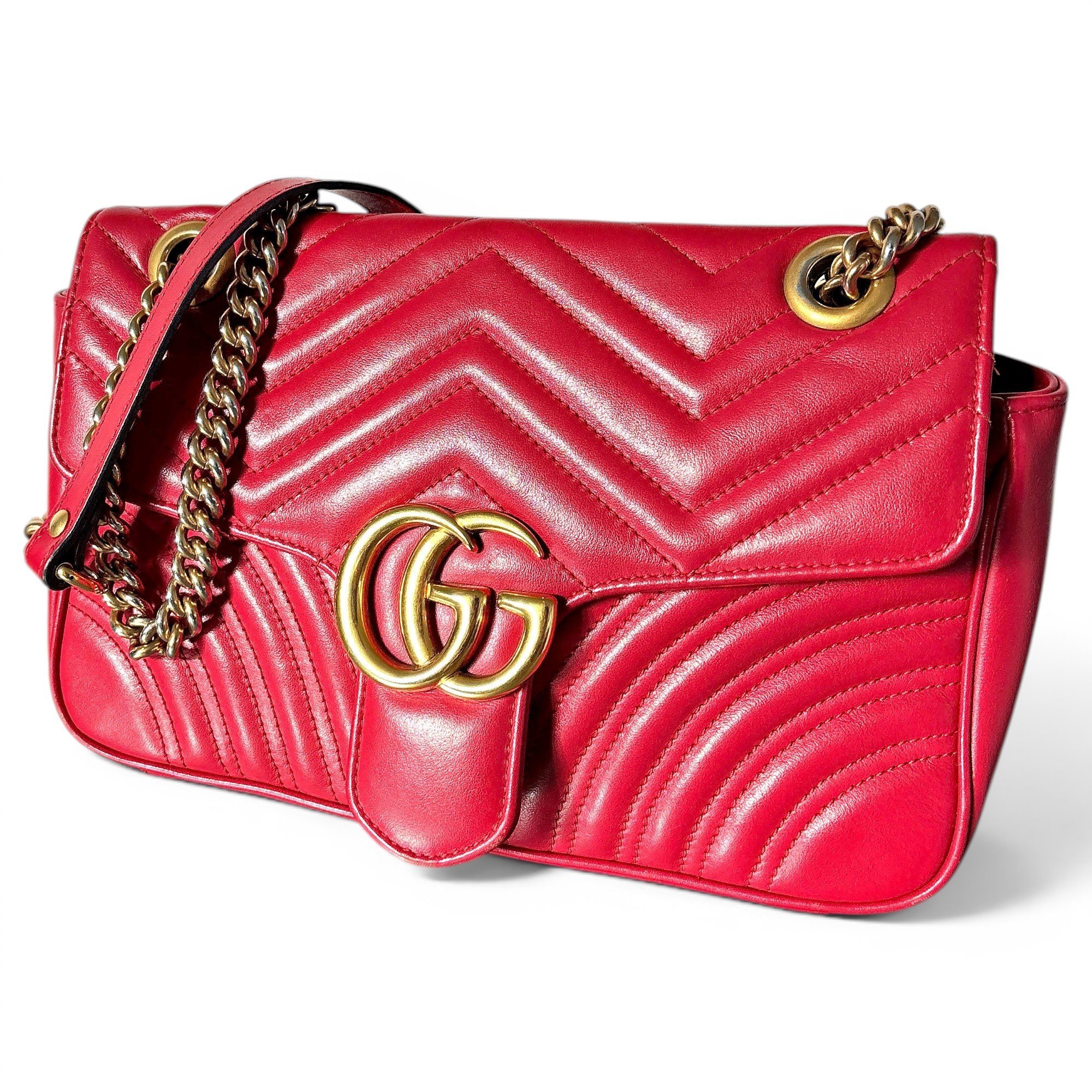 GG Marmont Flap leather crossbody bag