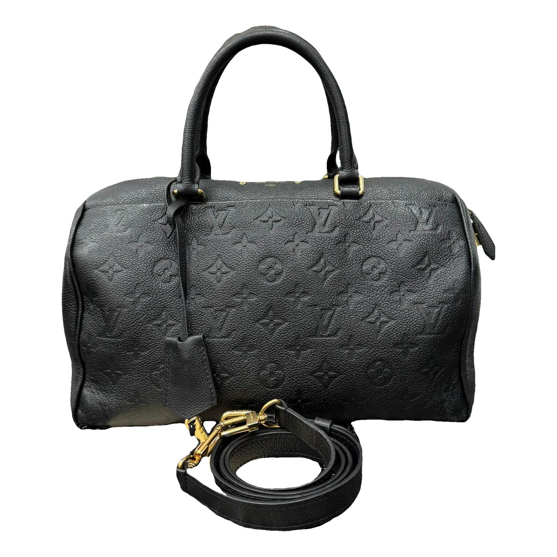 Speedy leather handbag