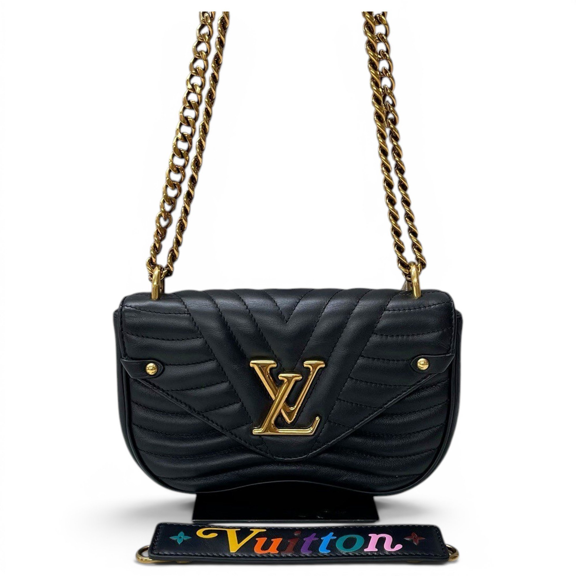 New Wave leather handbag
