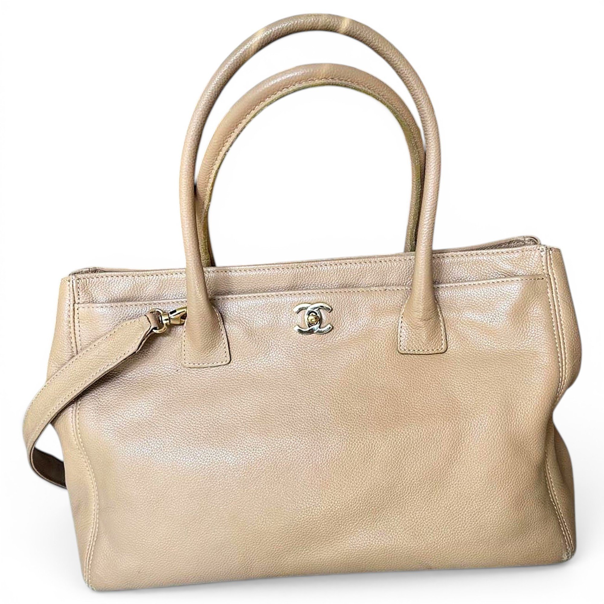 Executive leather tote