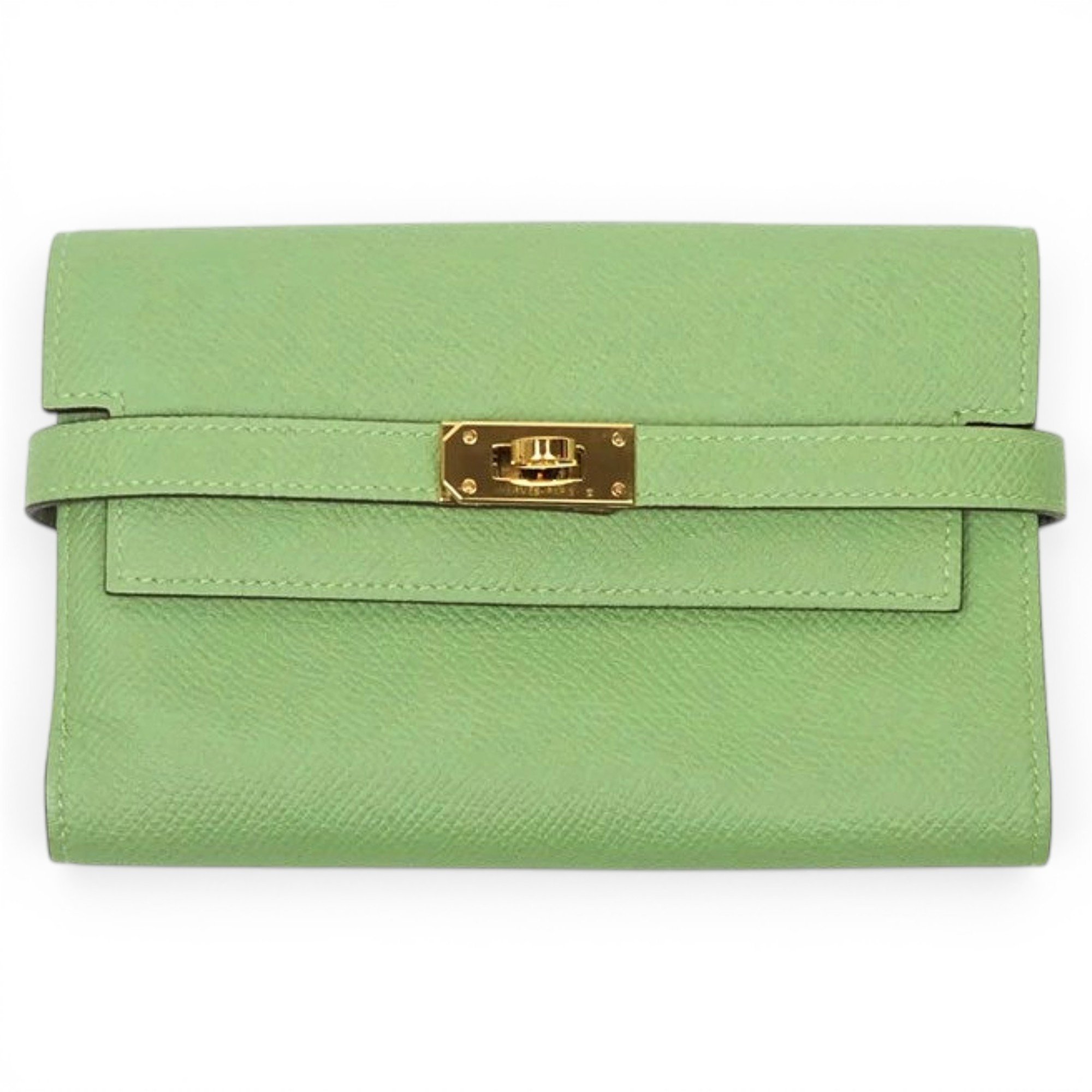 Leather clutch bag