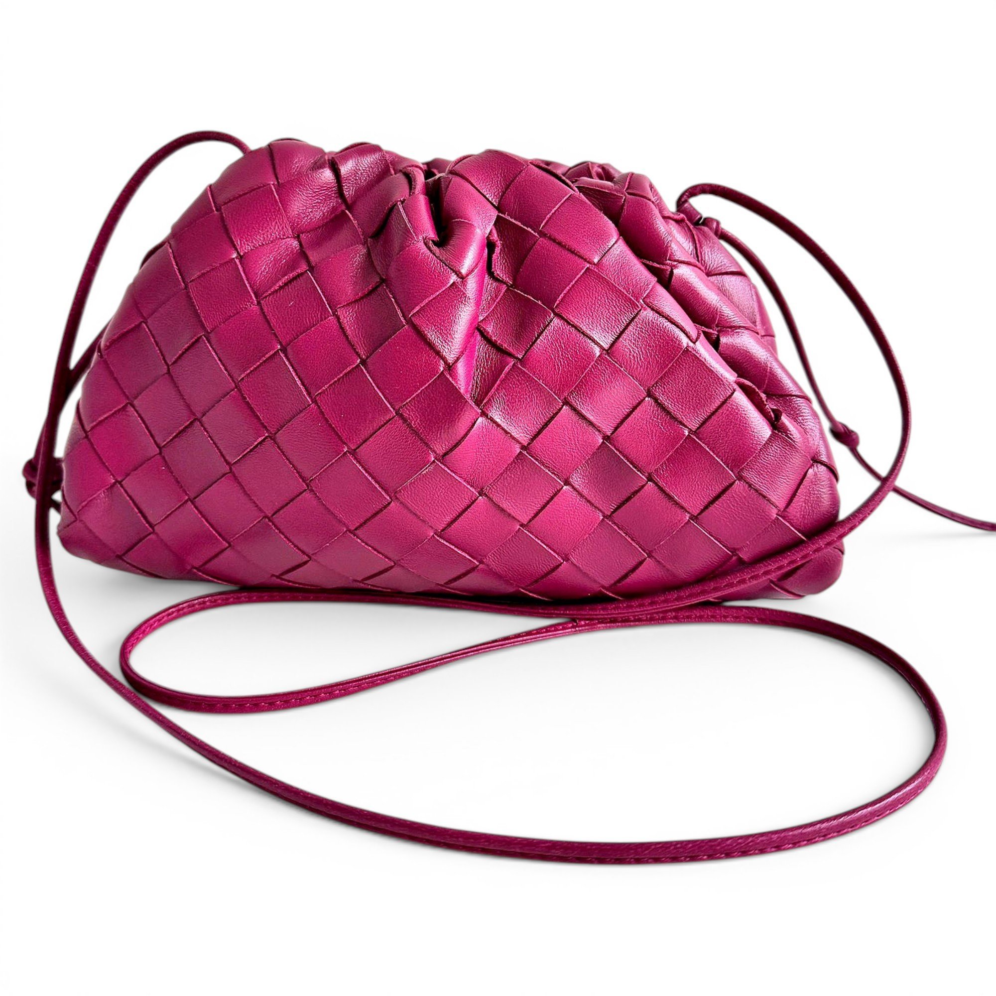 Pouch leather handbag