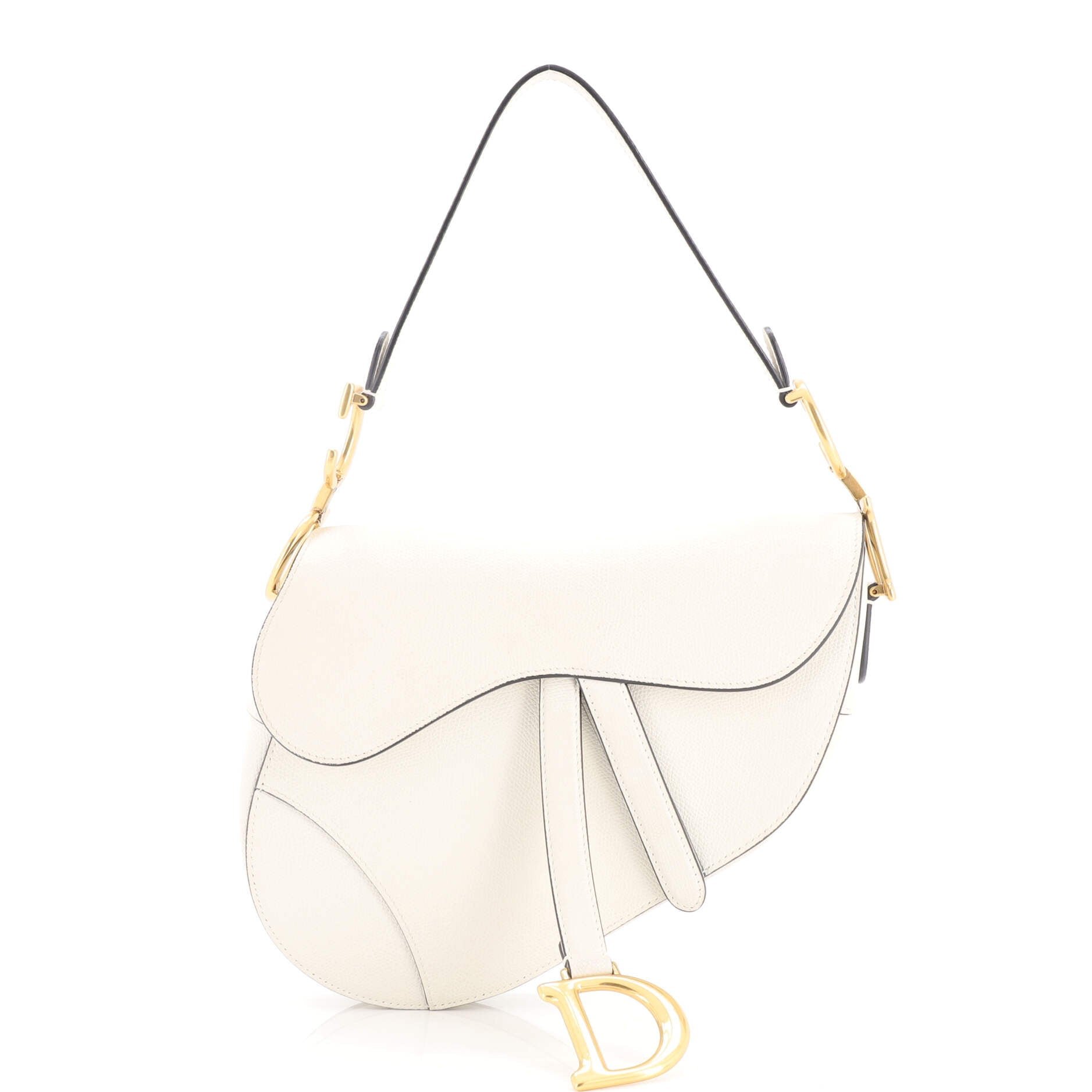 Saddle Handbag Leather Medium