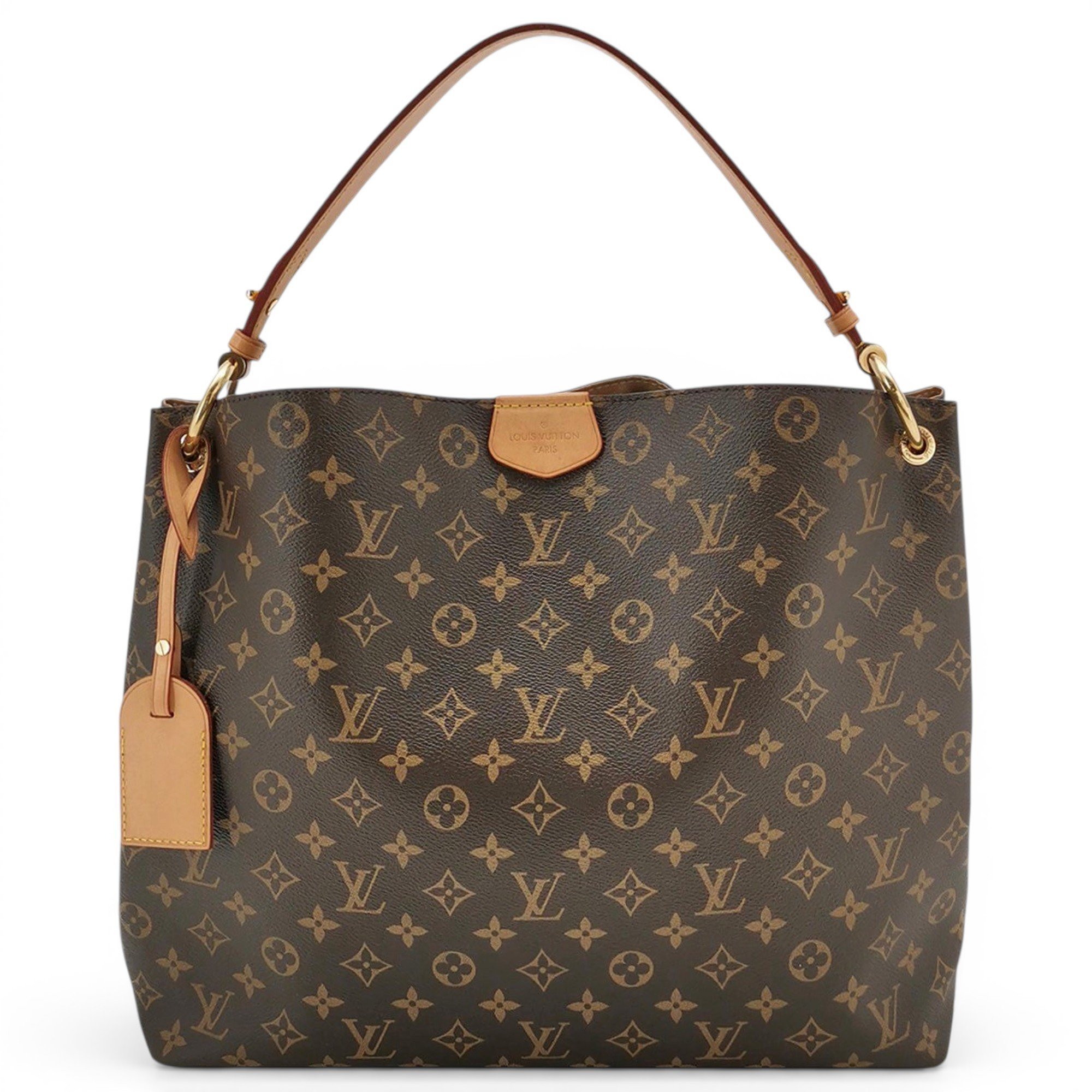 Graceful leather handbag