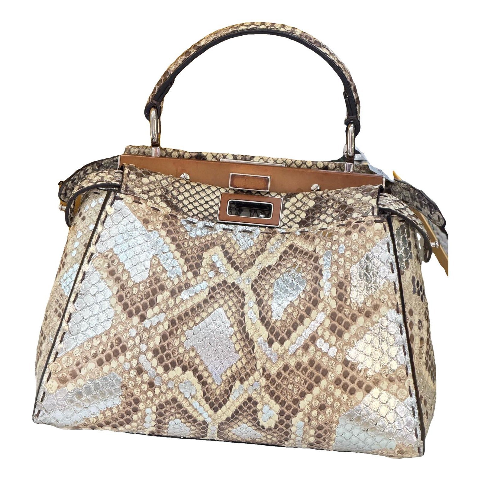 Peekaboo leather handbag