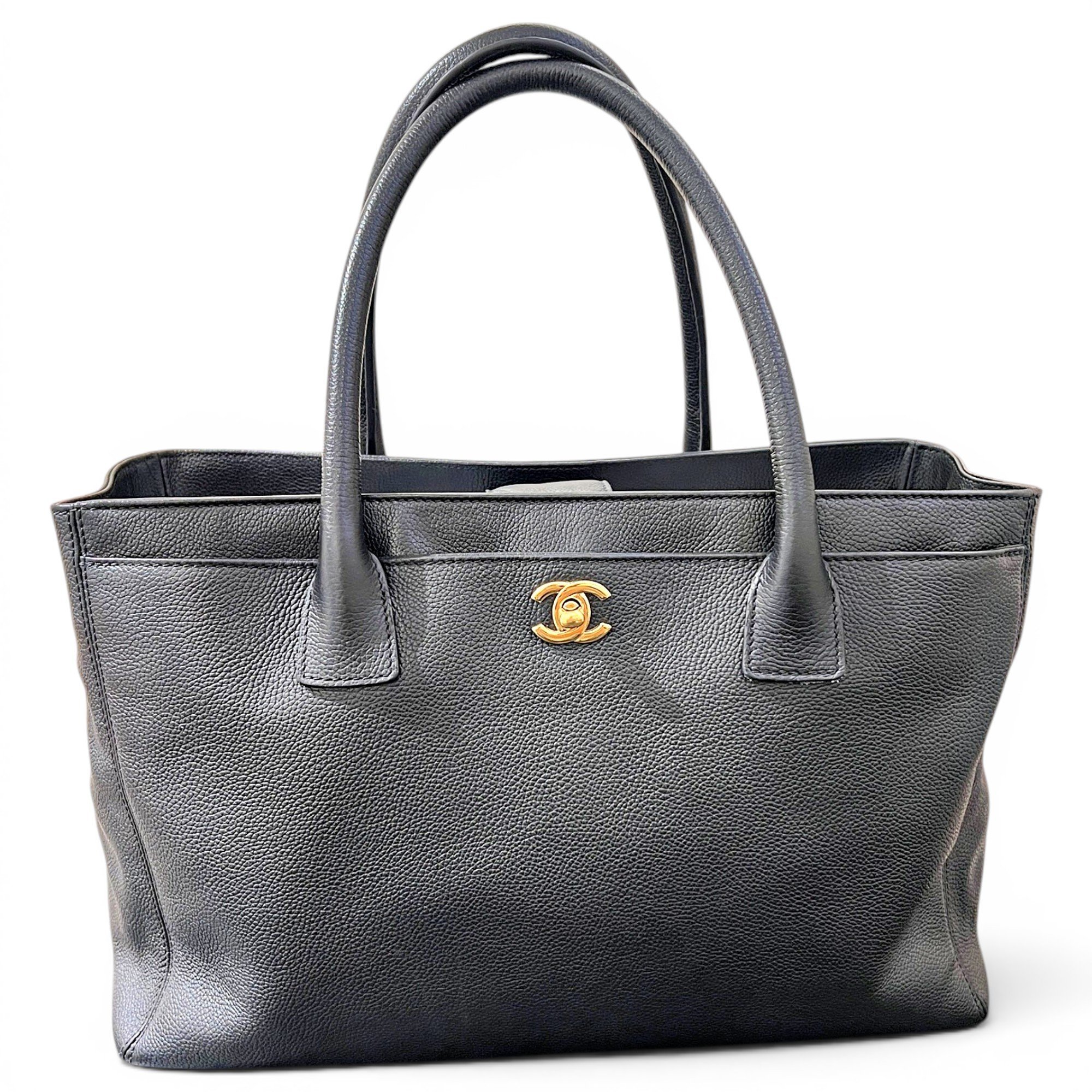 Executive leather tote