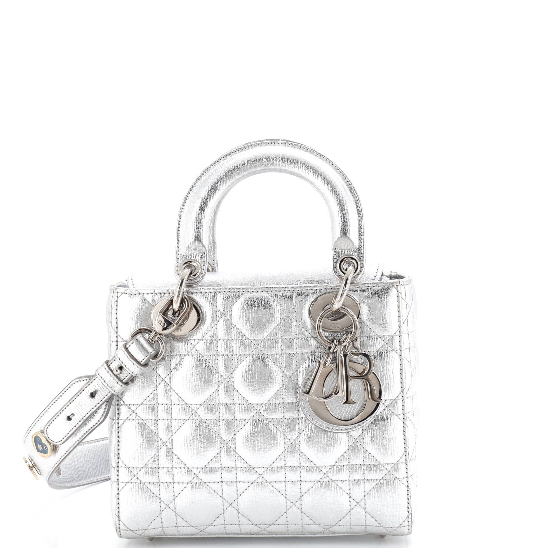 Dior My ABCDior Lady Dior Bag Metallic Cannage Quilt Leather