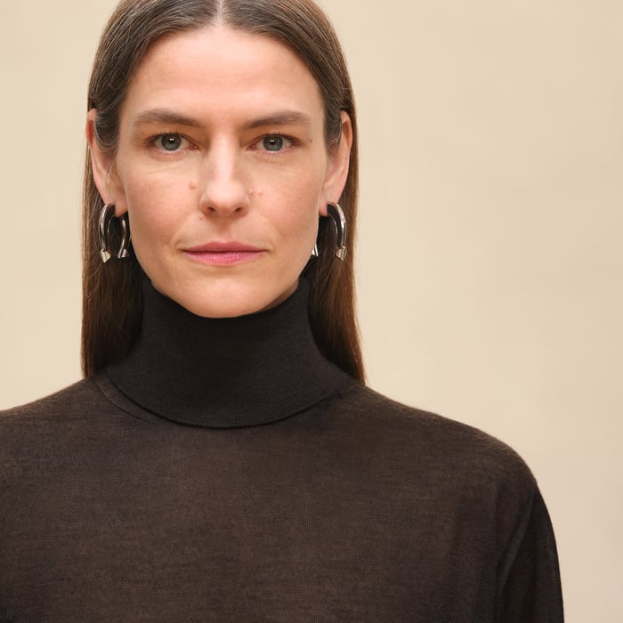 Marron Ébène Tunic Dress