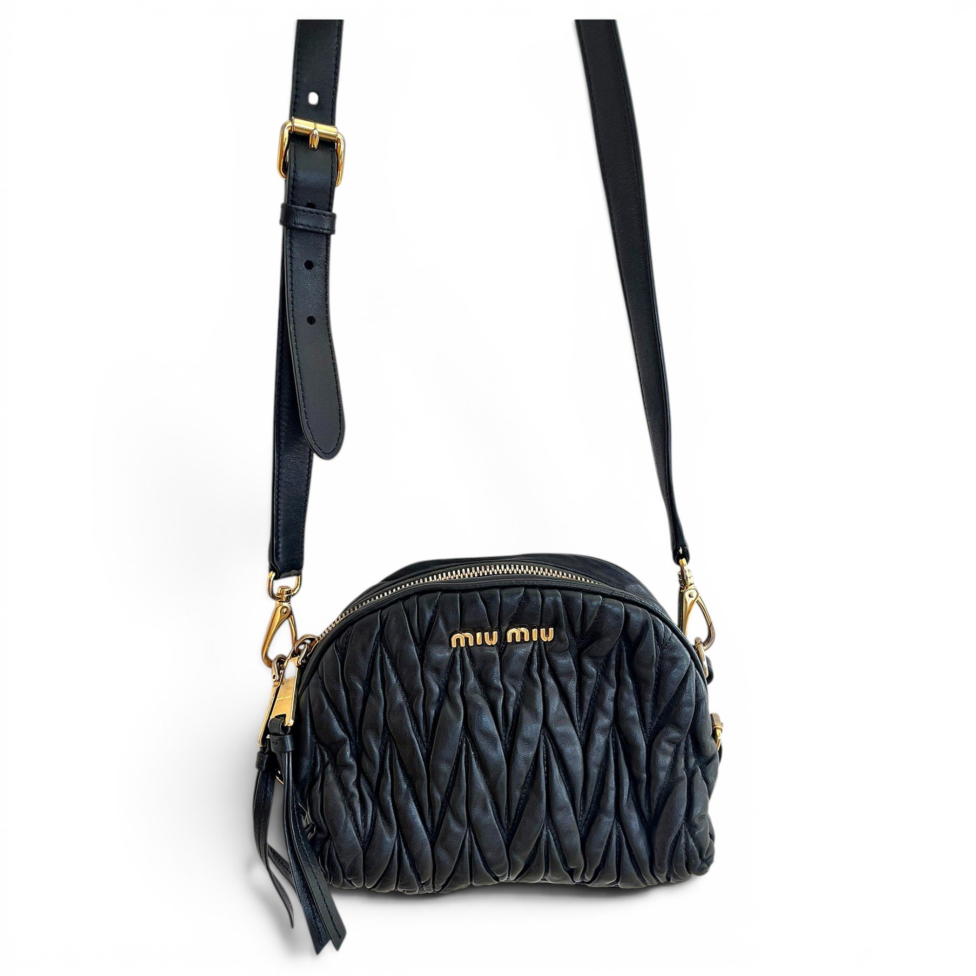 Miu Miu Matelassé leather crossbody bag